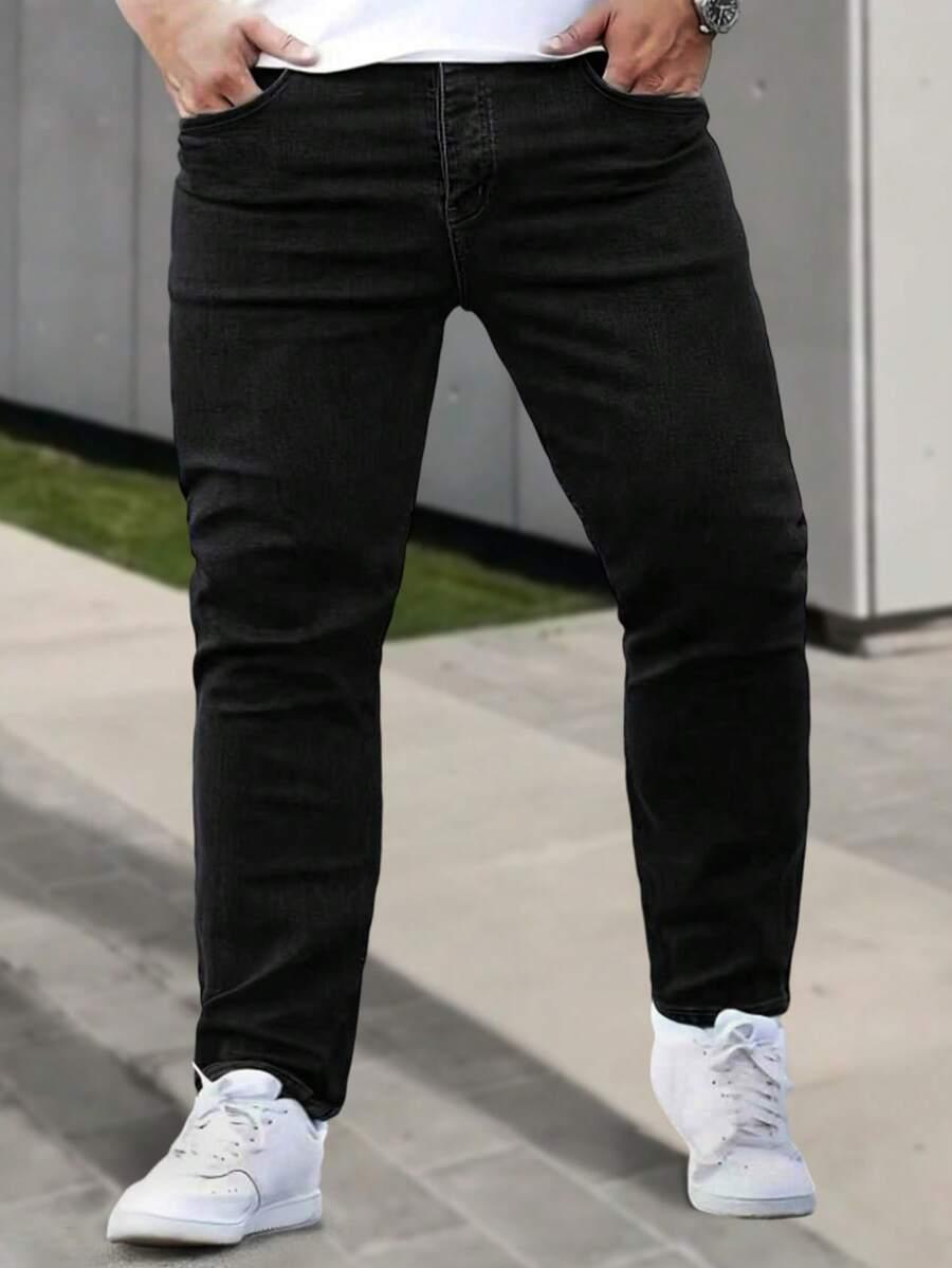 czarne spodnie jeans