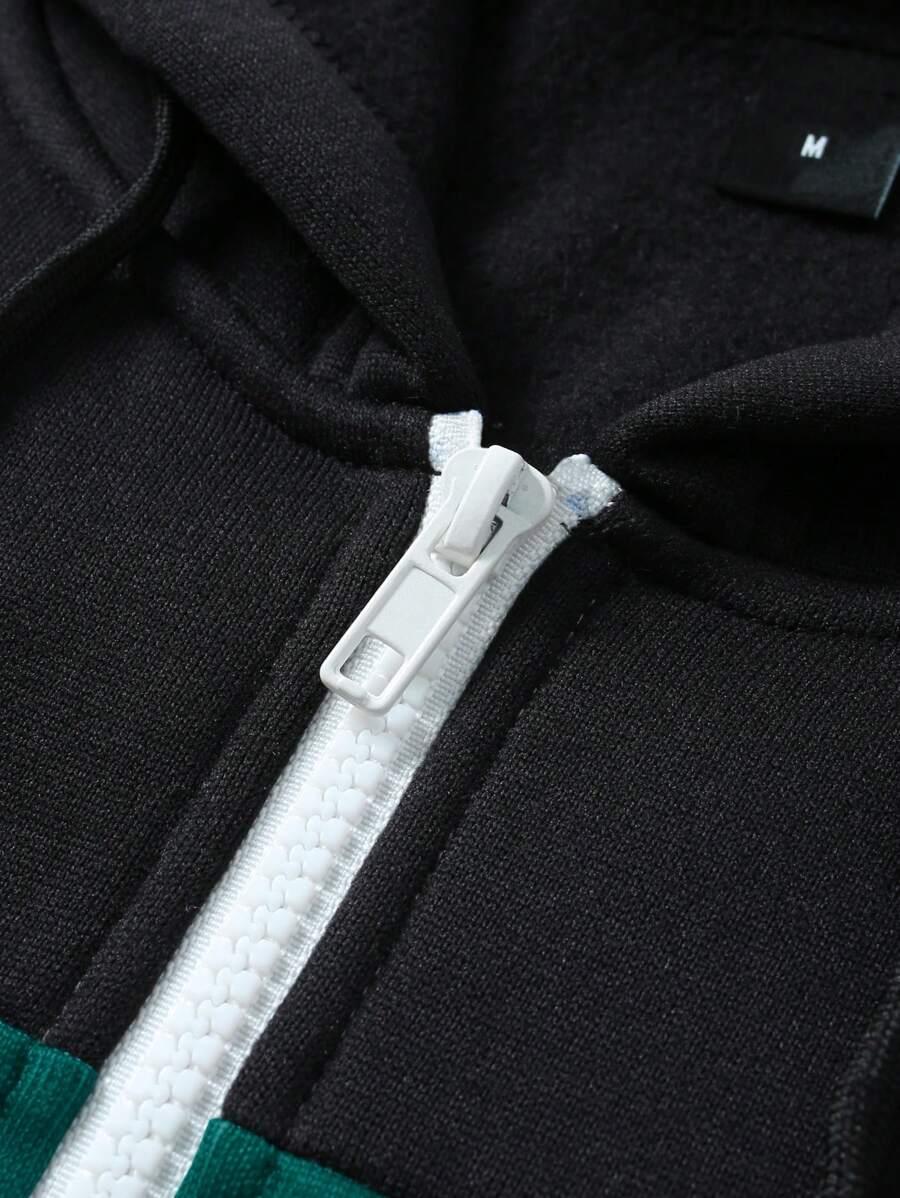 rozpinana bluza z kapturem nadruk 