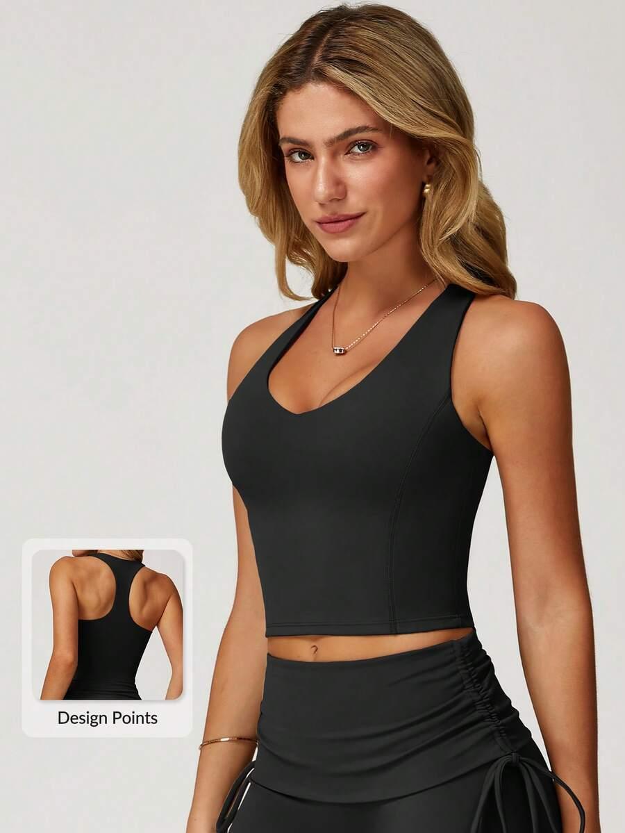 czarny sportowy top