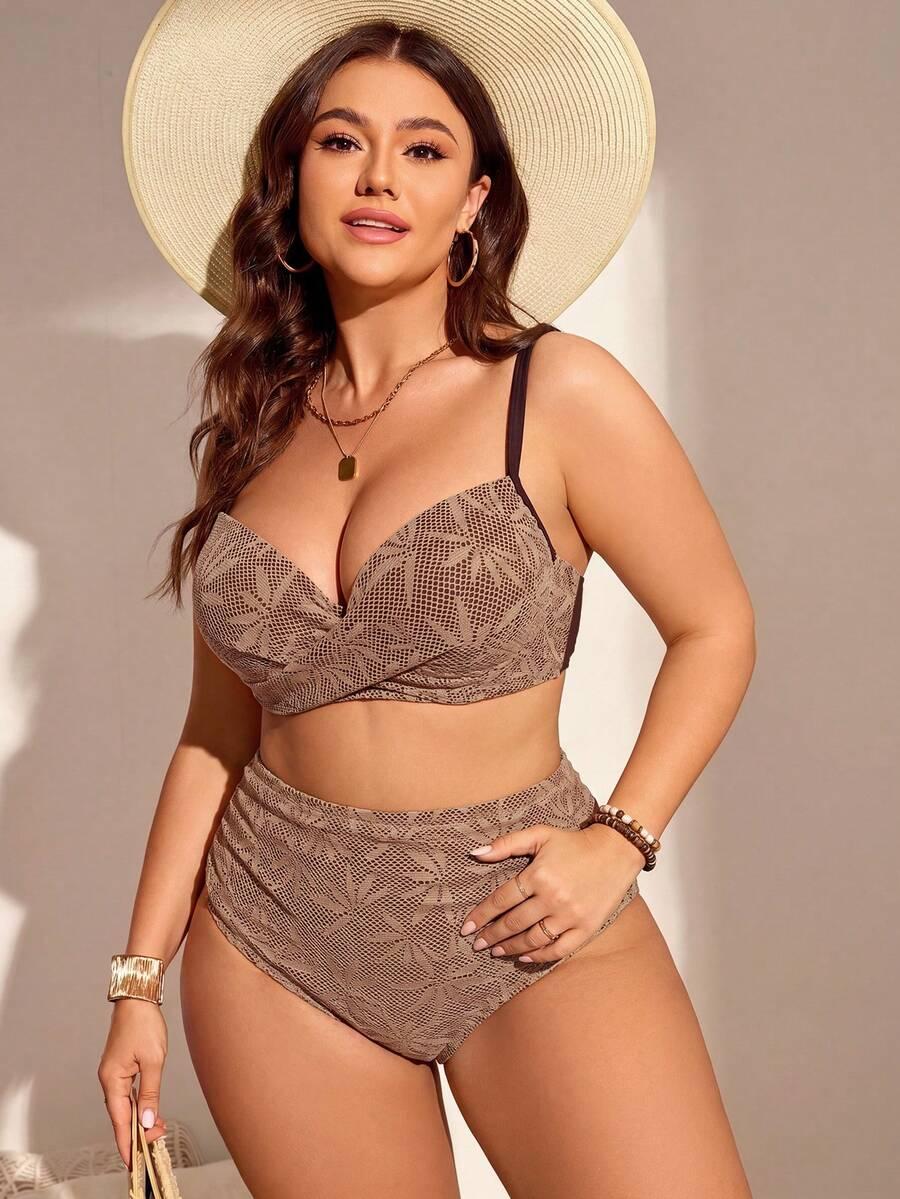 DWUCZĘŚCIOWY KOSTIUM KĄPIELOWY BIKINI SIATECZKA