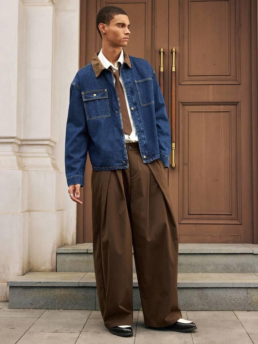 BRĄZOWE SPODNIE CASUAL