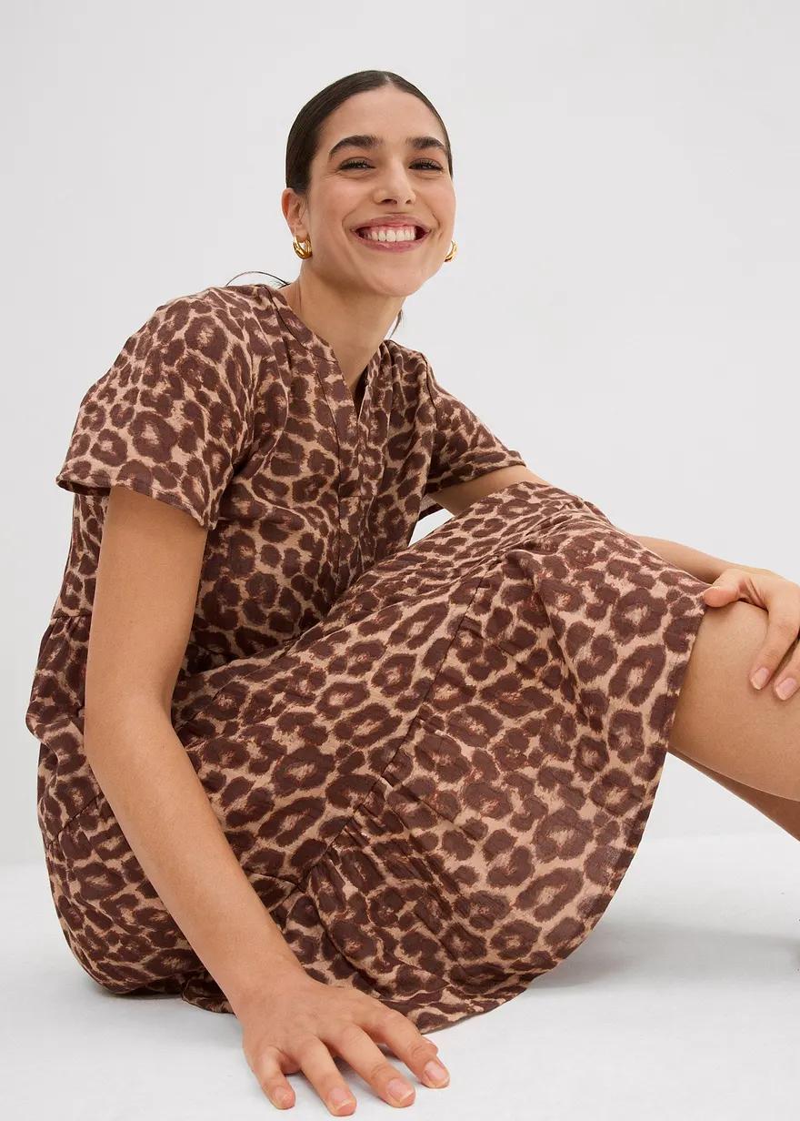 SUKIENKA LEOPARD PRINT