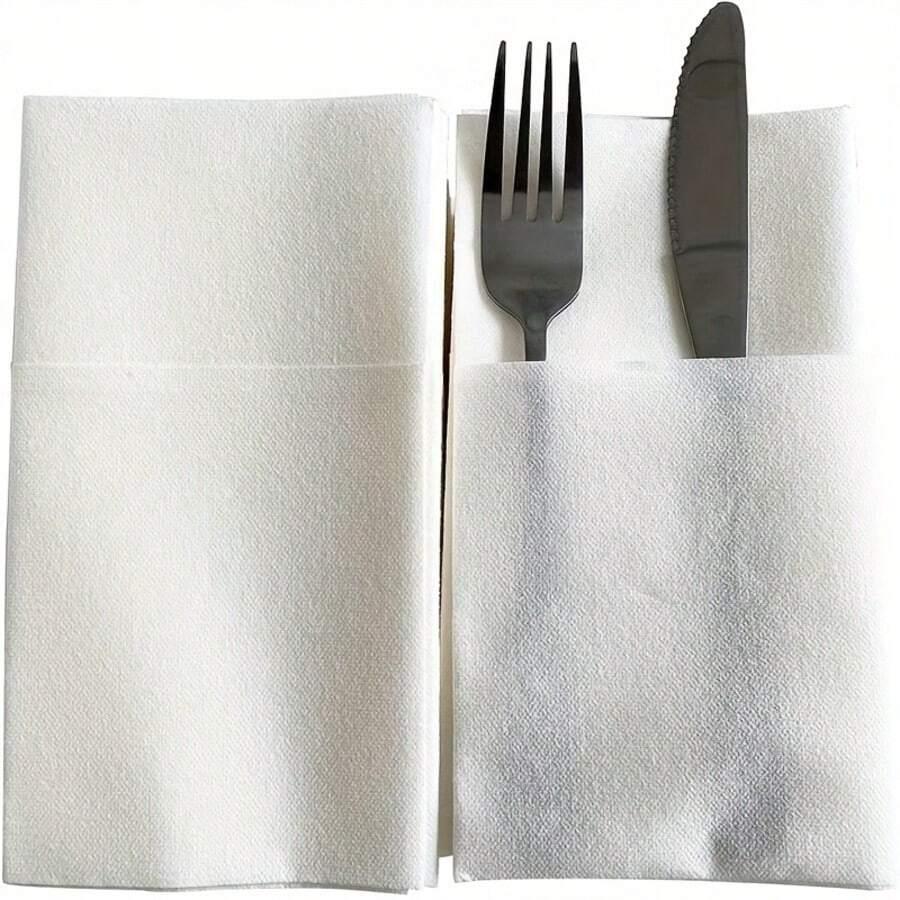 białe serwetki 50-pack
