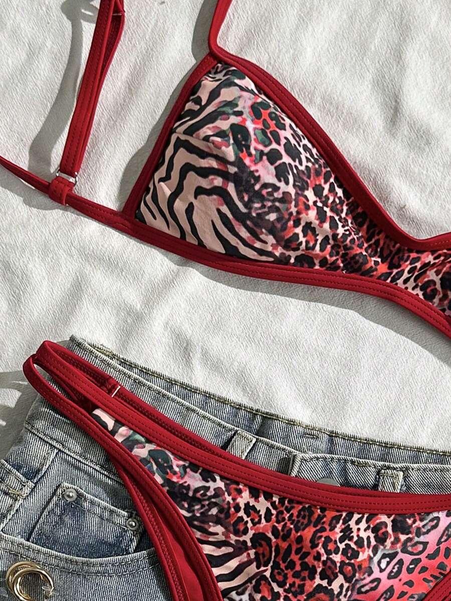 KOMPLET BIKINI ANIMAL PRINT