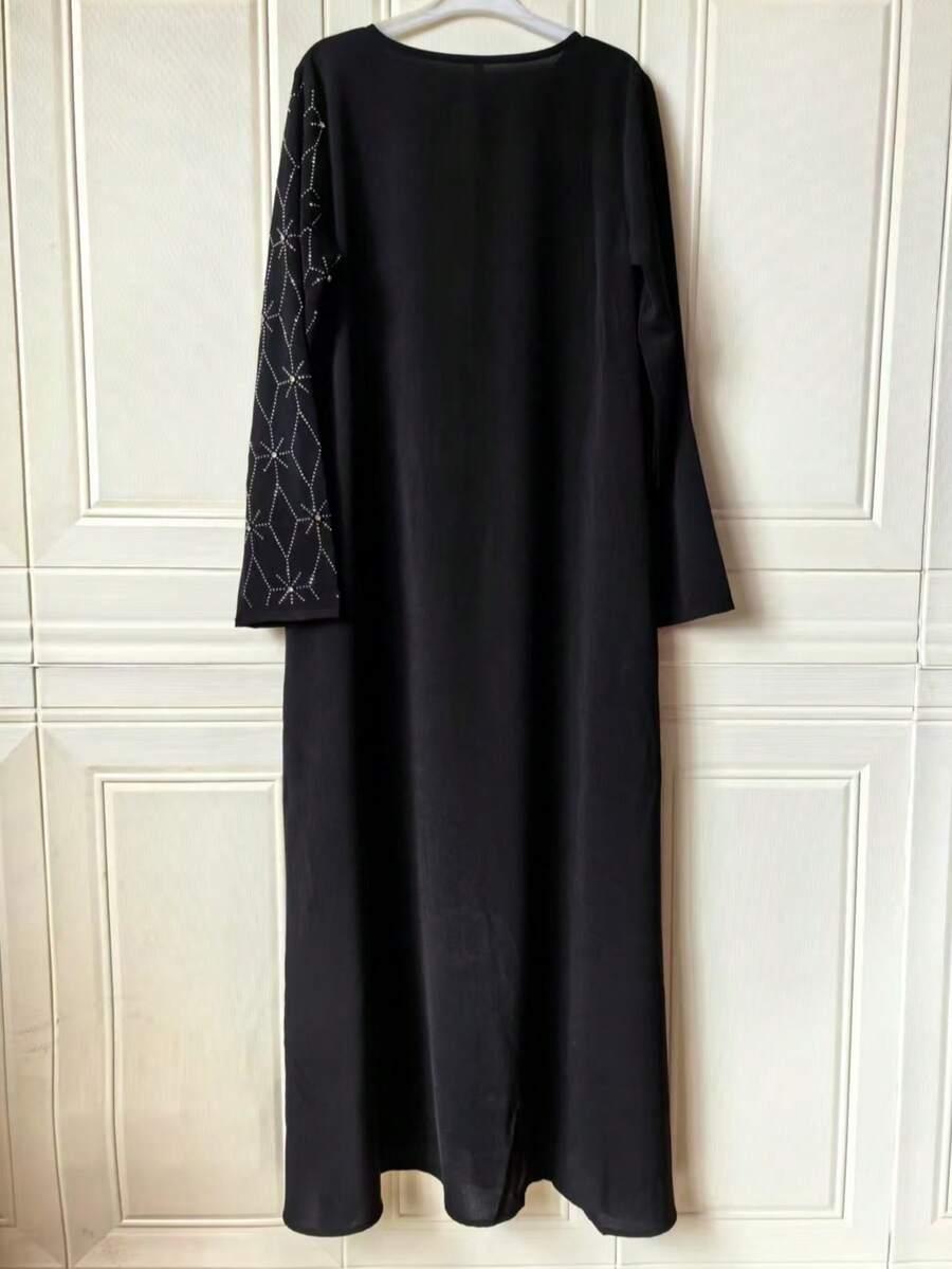 czarna sukienka maxi