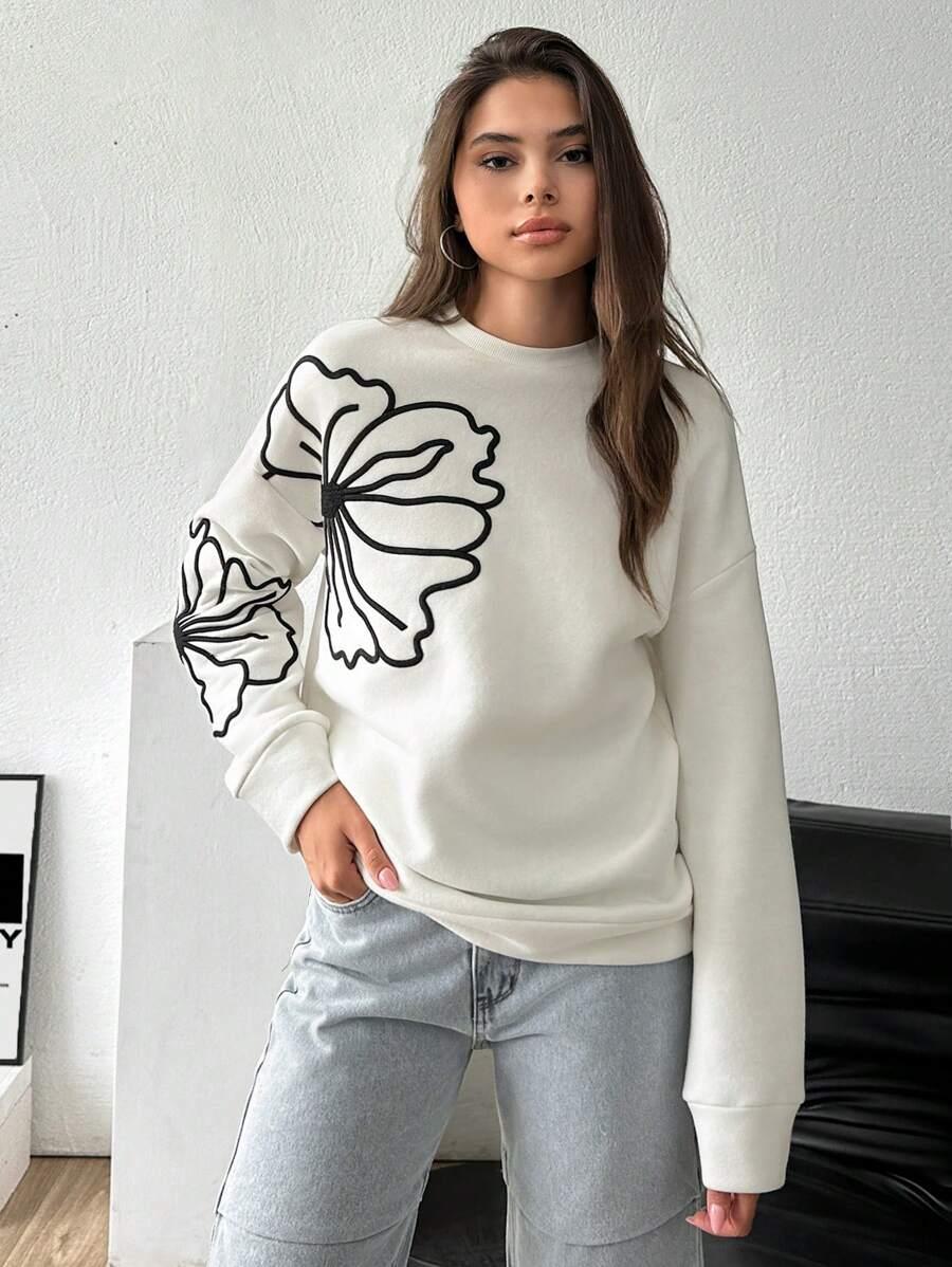 BIAŁA BLUZA PRINT