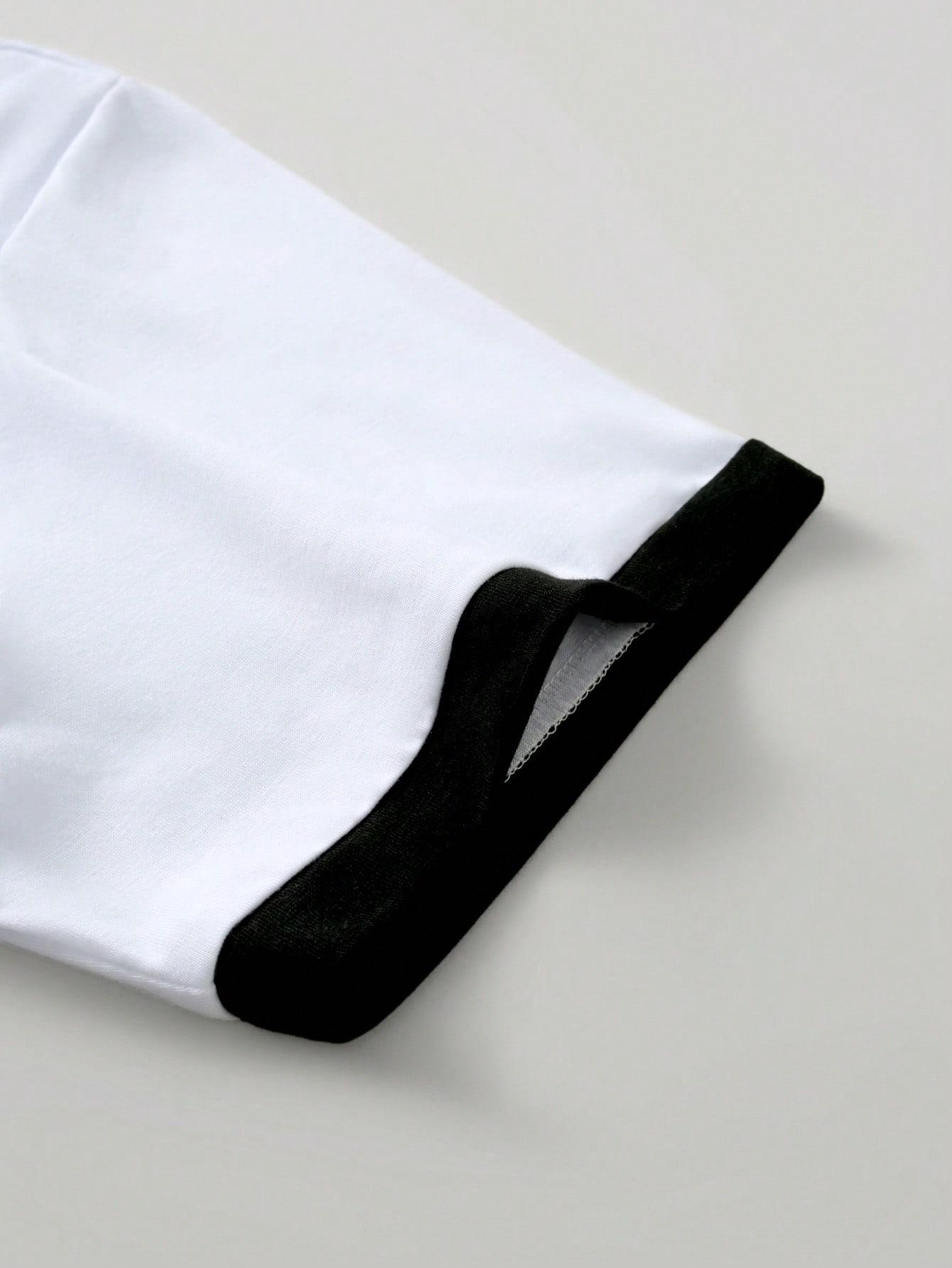 BIAŁY T-SHIRT CASUAL 