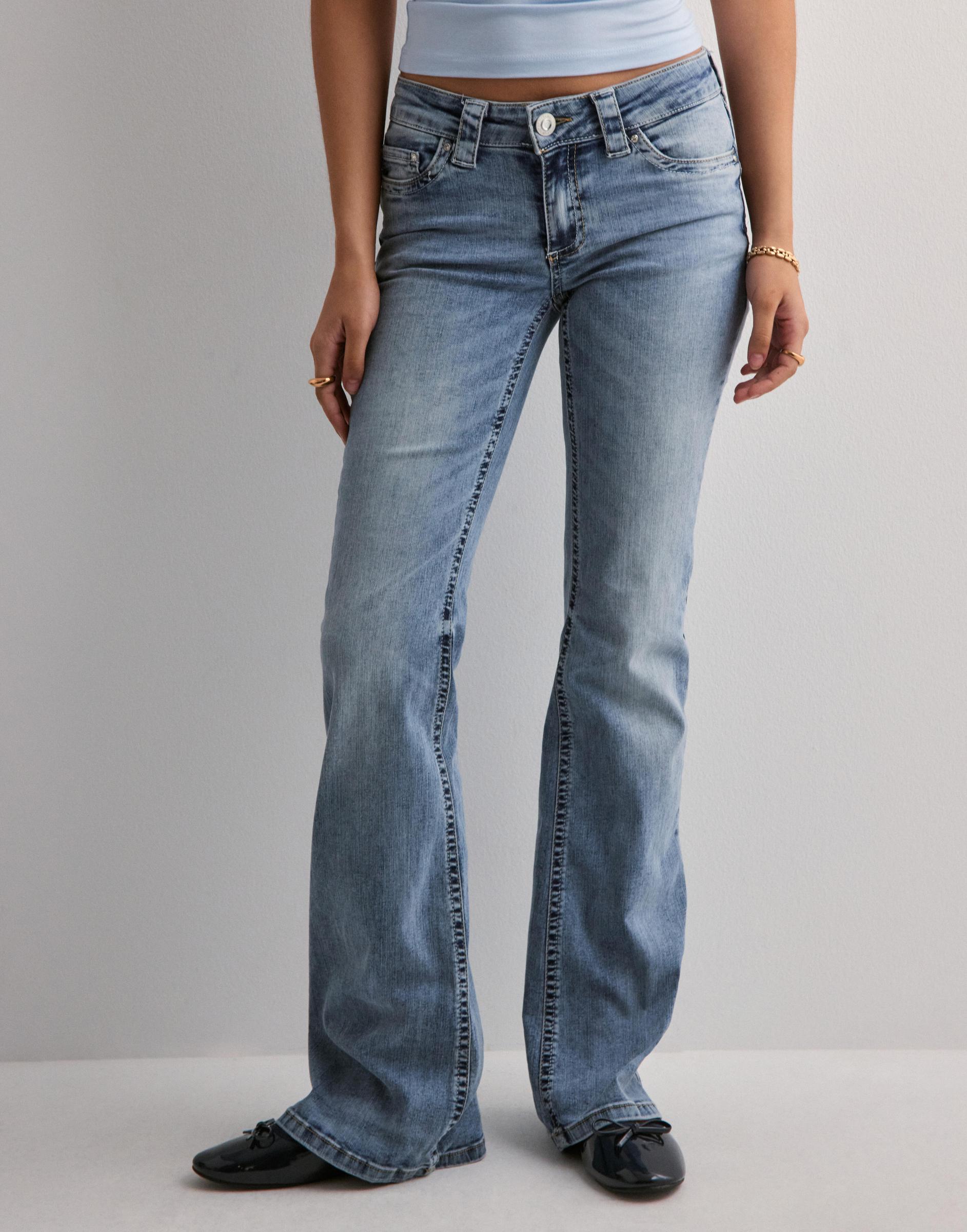 SPODNIE JEANS BOOTCUT Z Niskim stanem