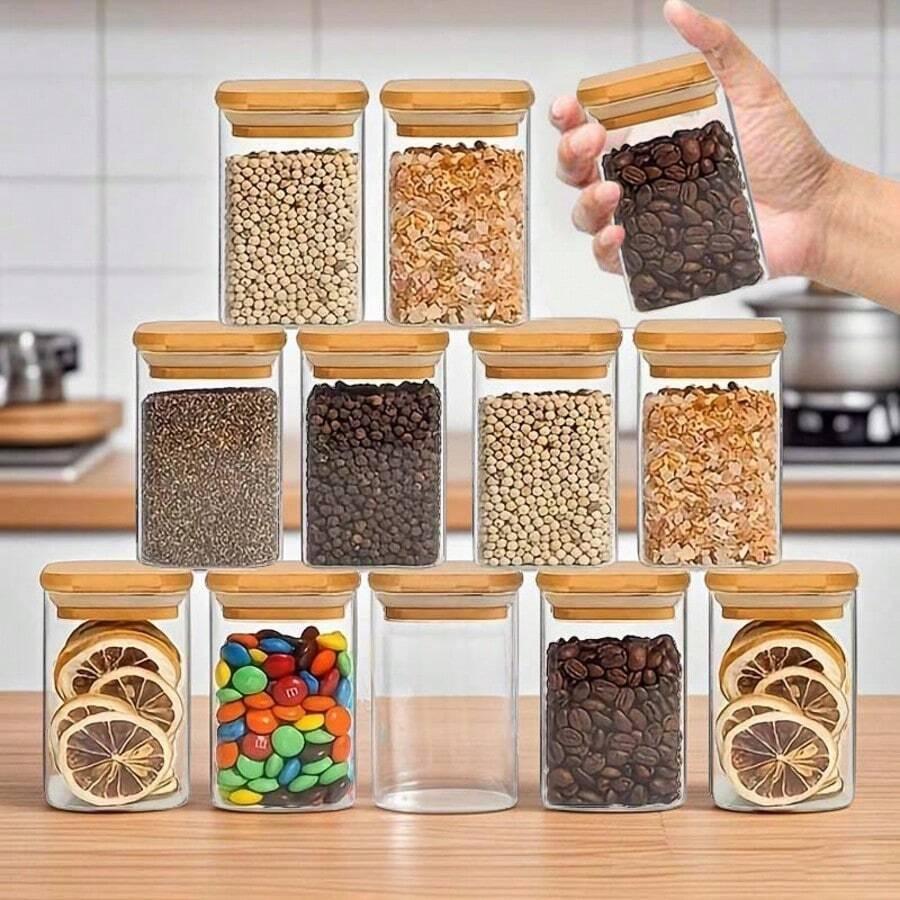 szklany pojemnik do przechowywania 12-pack 
