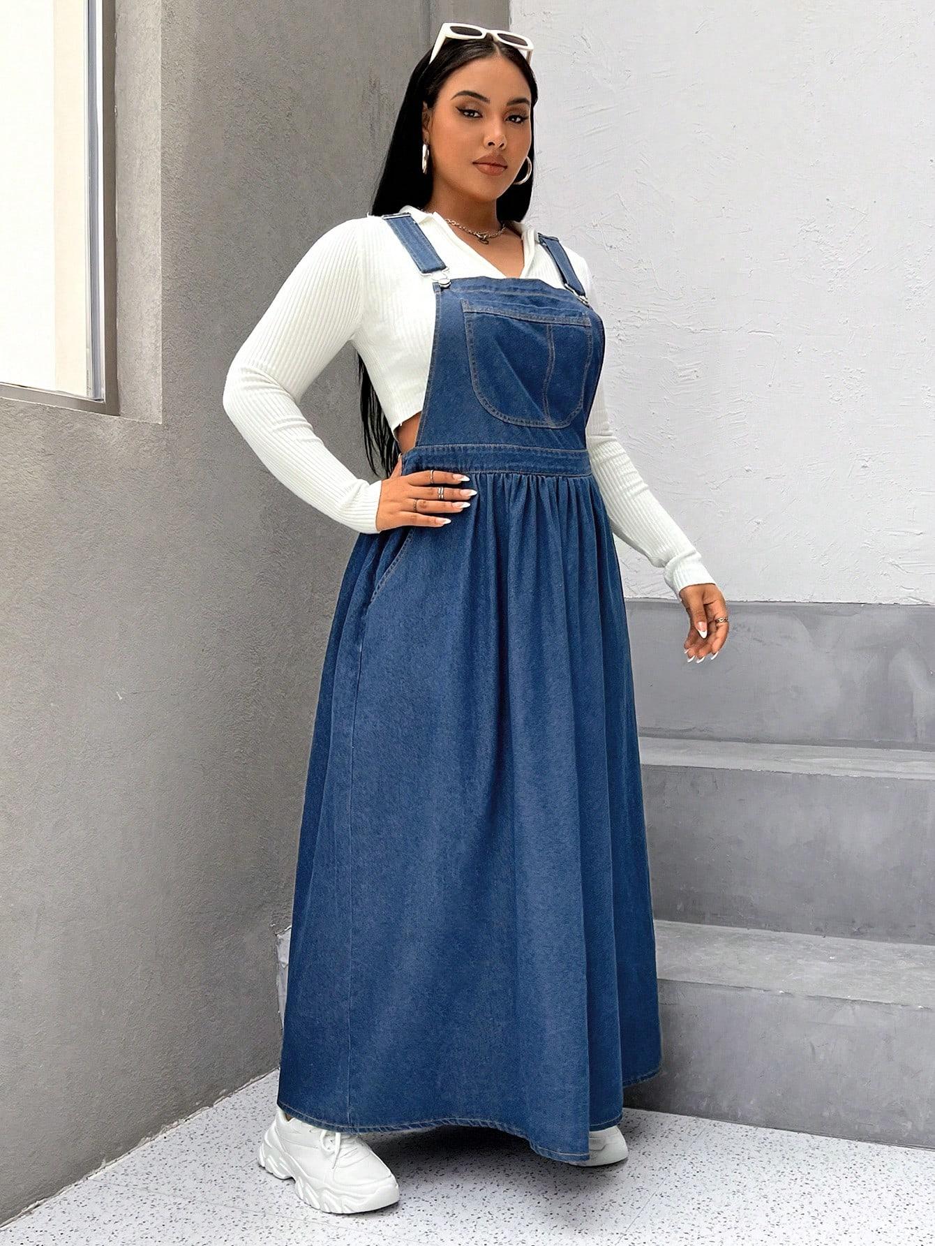 JEANSOWA MAXI SUKIENKA
