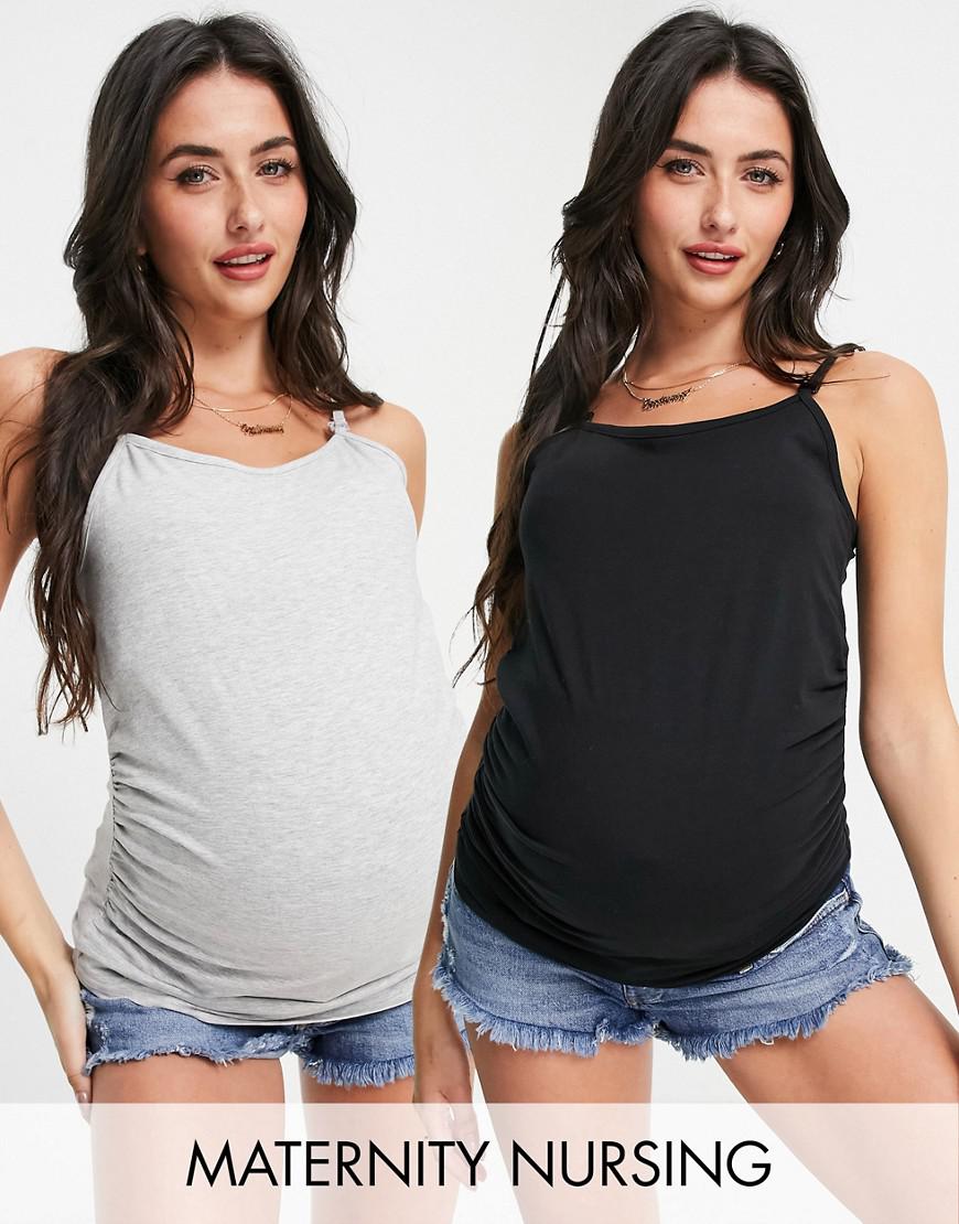 maternity TOP na ramiączkach 2-PACK