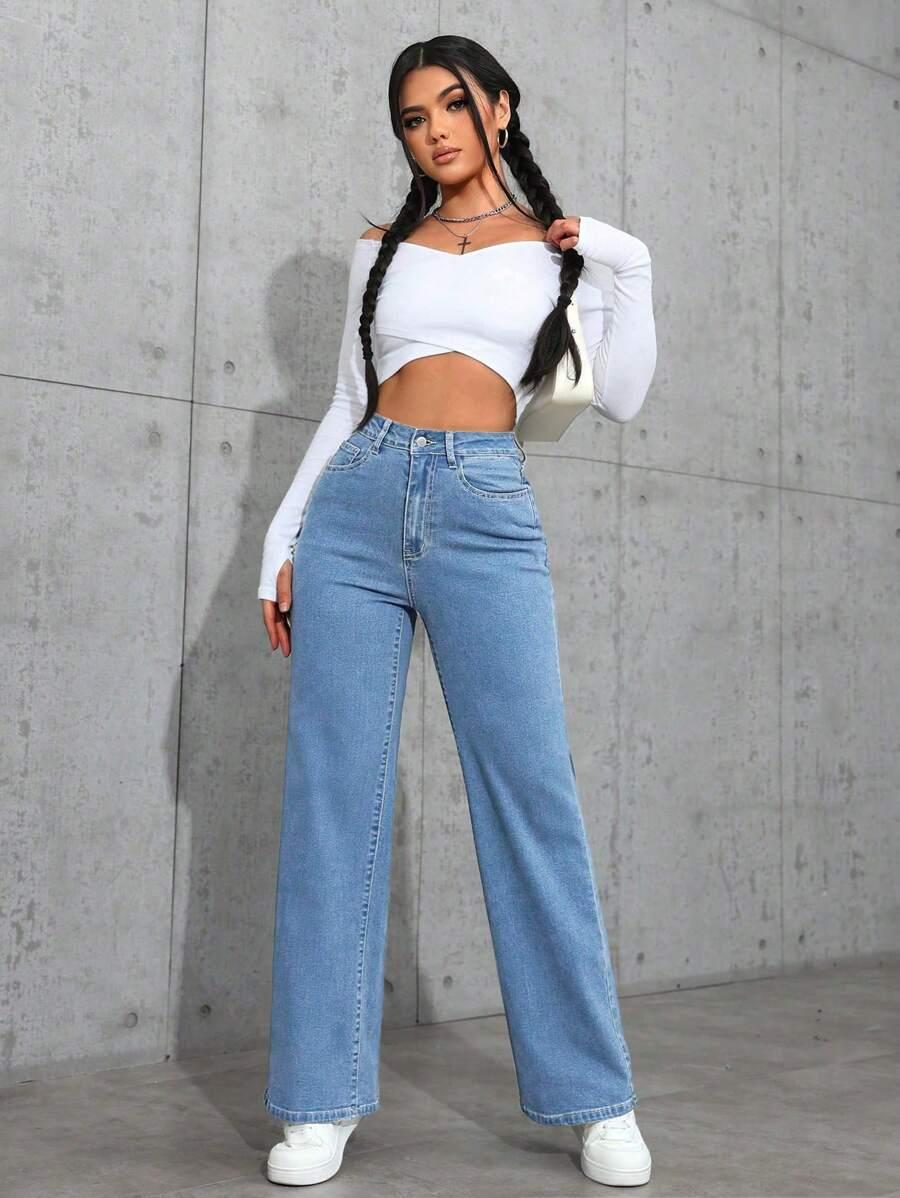 NIEBIESKIE SPODNIE JEANS