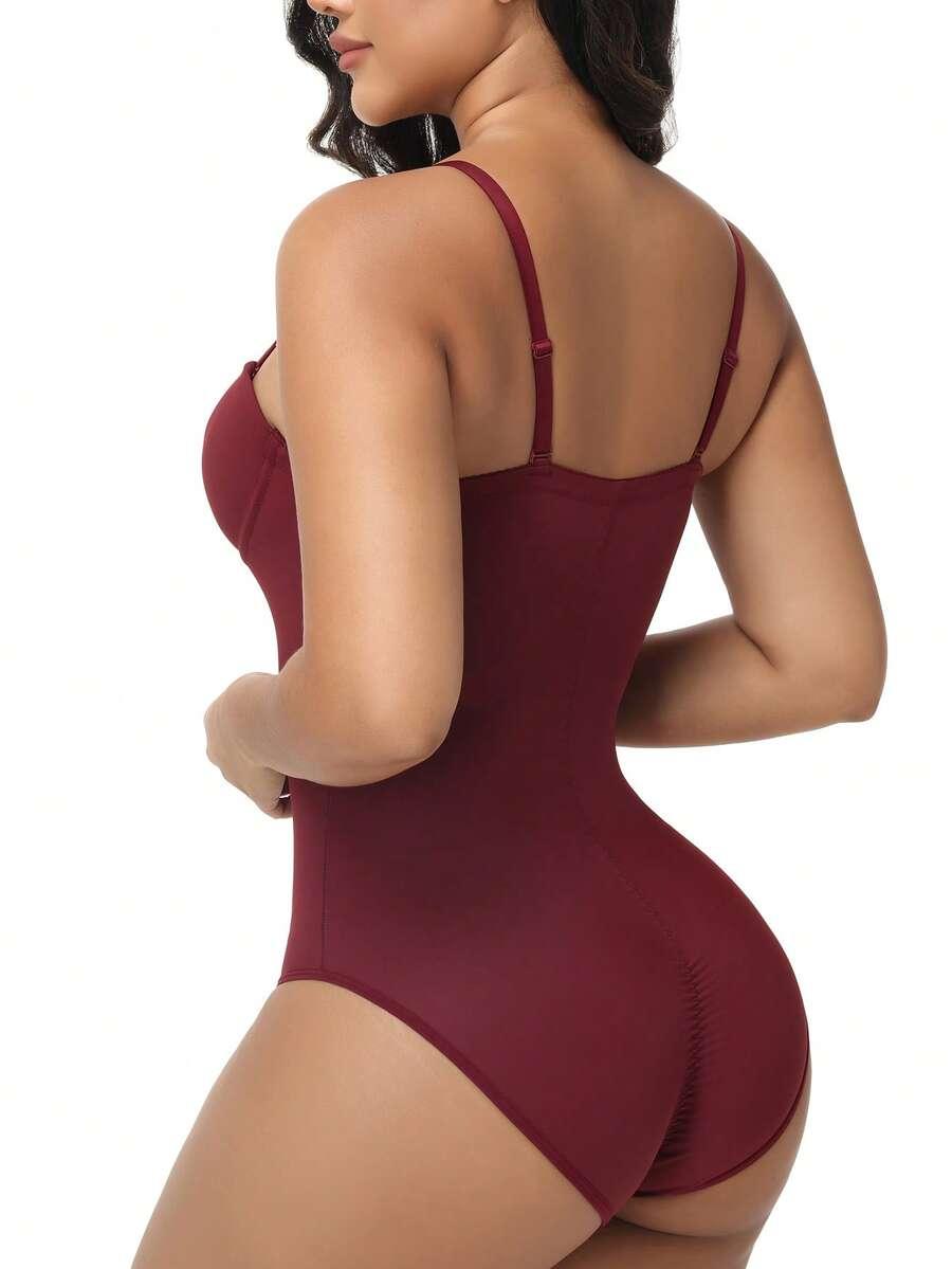 bordowe body modelujące