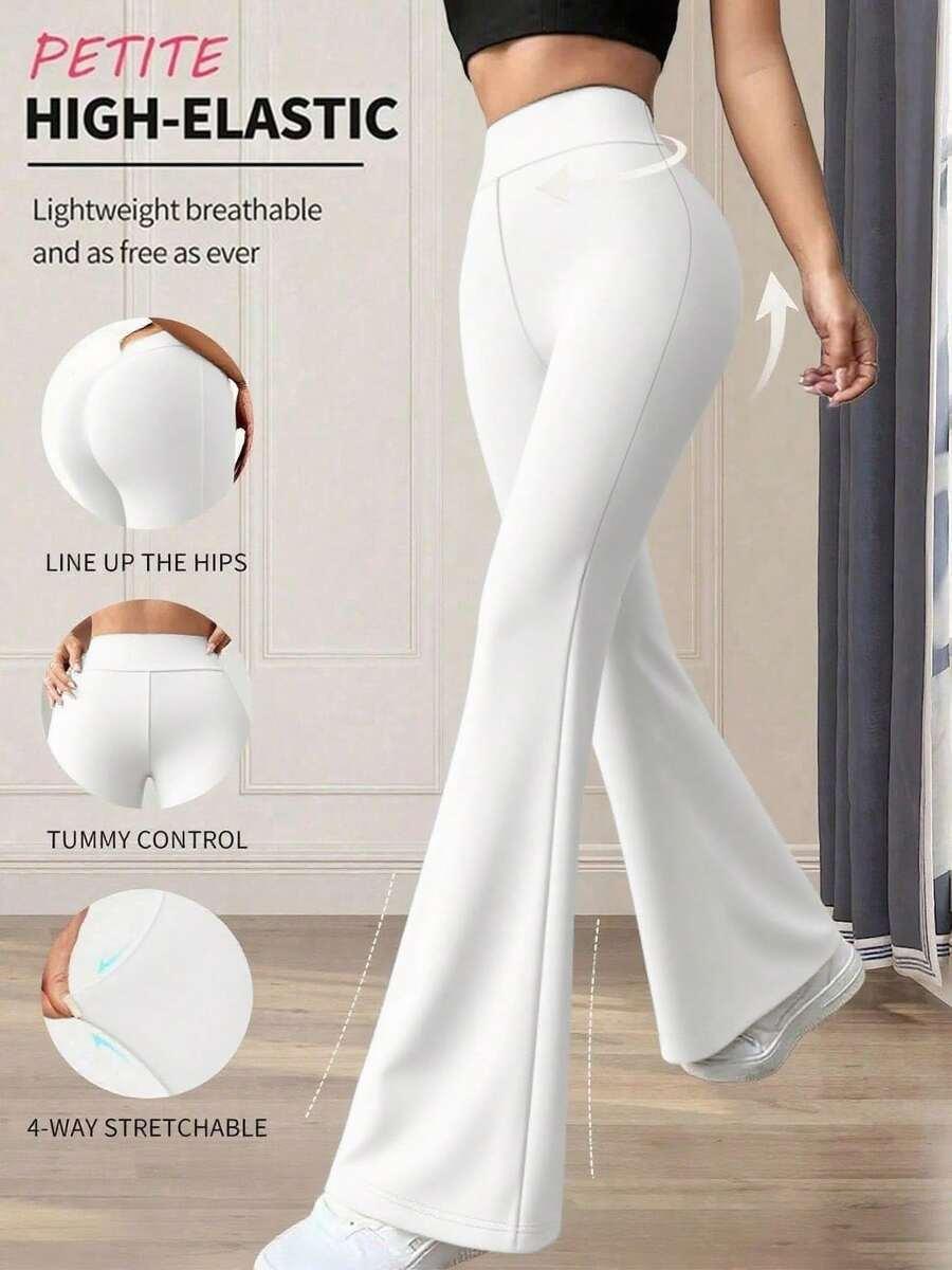 BIAŁE LEGGINSY DZWONY