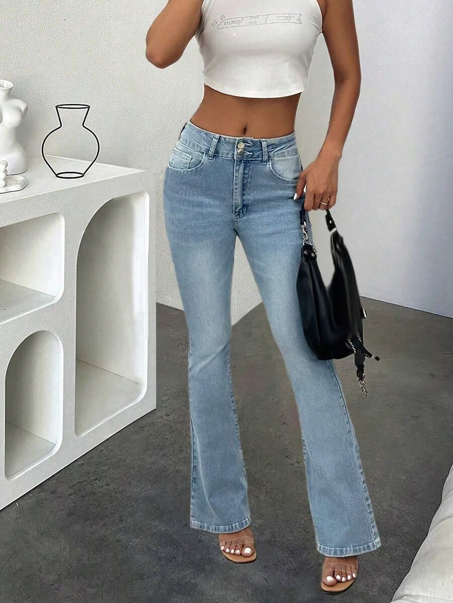 NIEBIESKIE SPODNIE JEANS