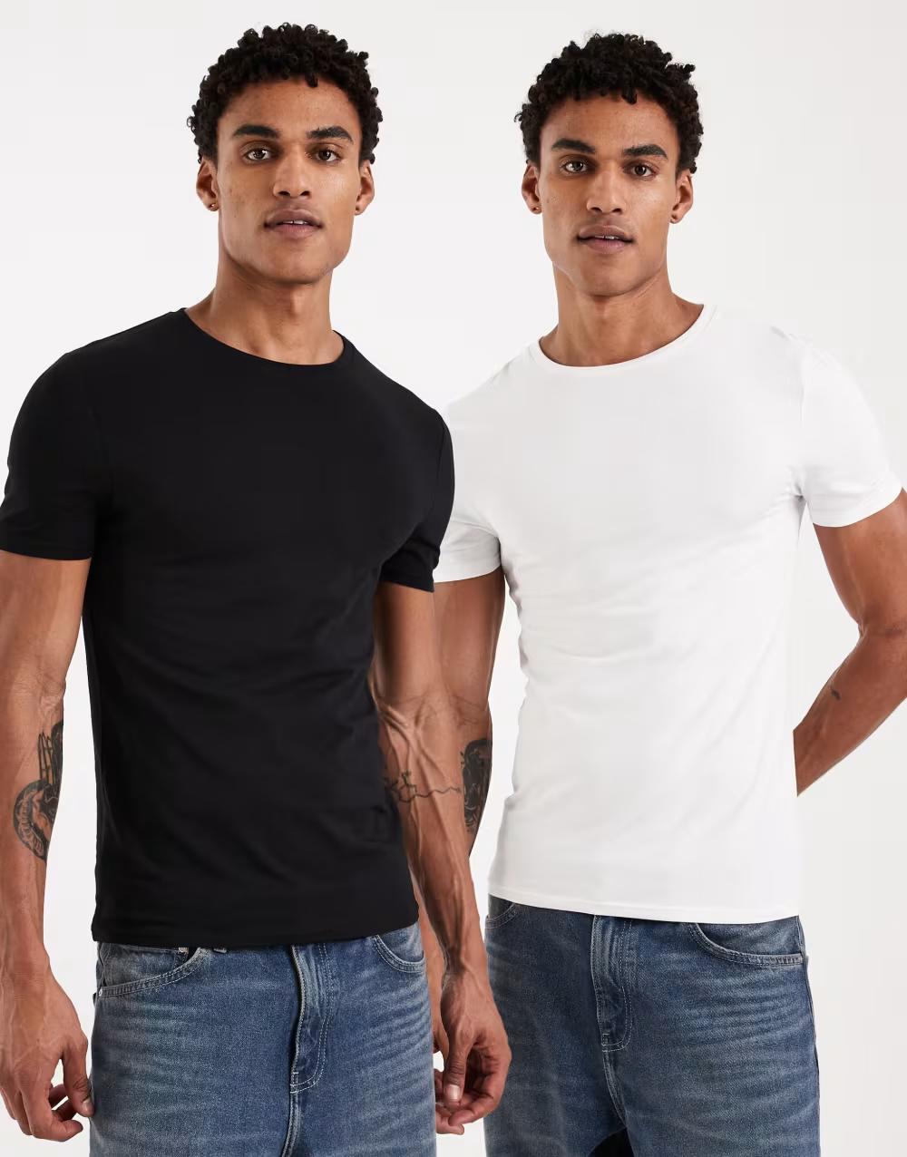 T-SHIRT OKRĄGŁY DEKOLT 2-PACK