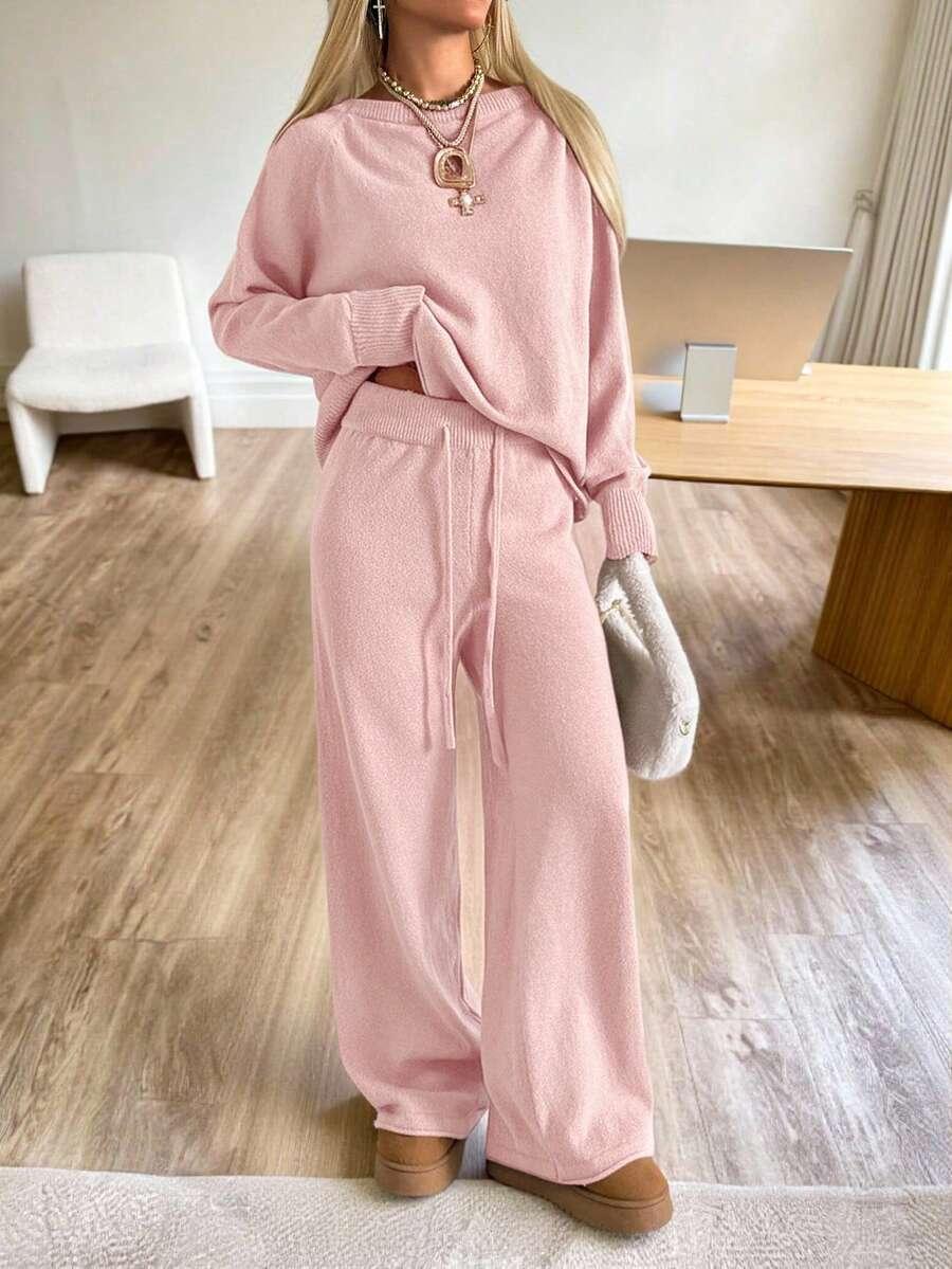 SWETER SPODNIE KOMPLET 