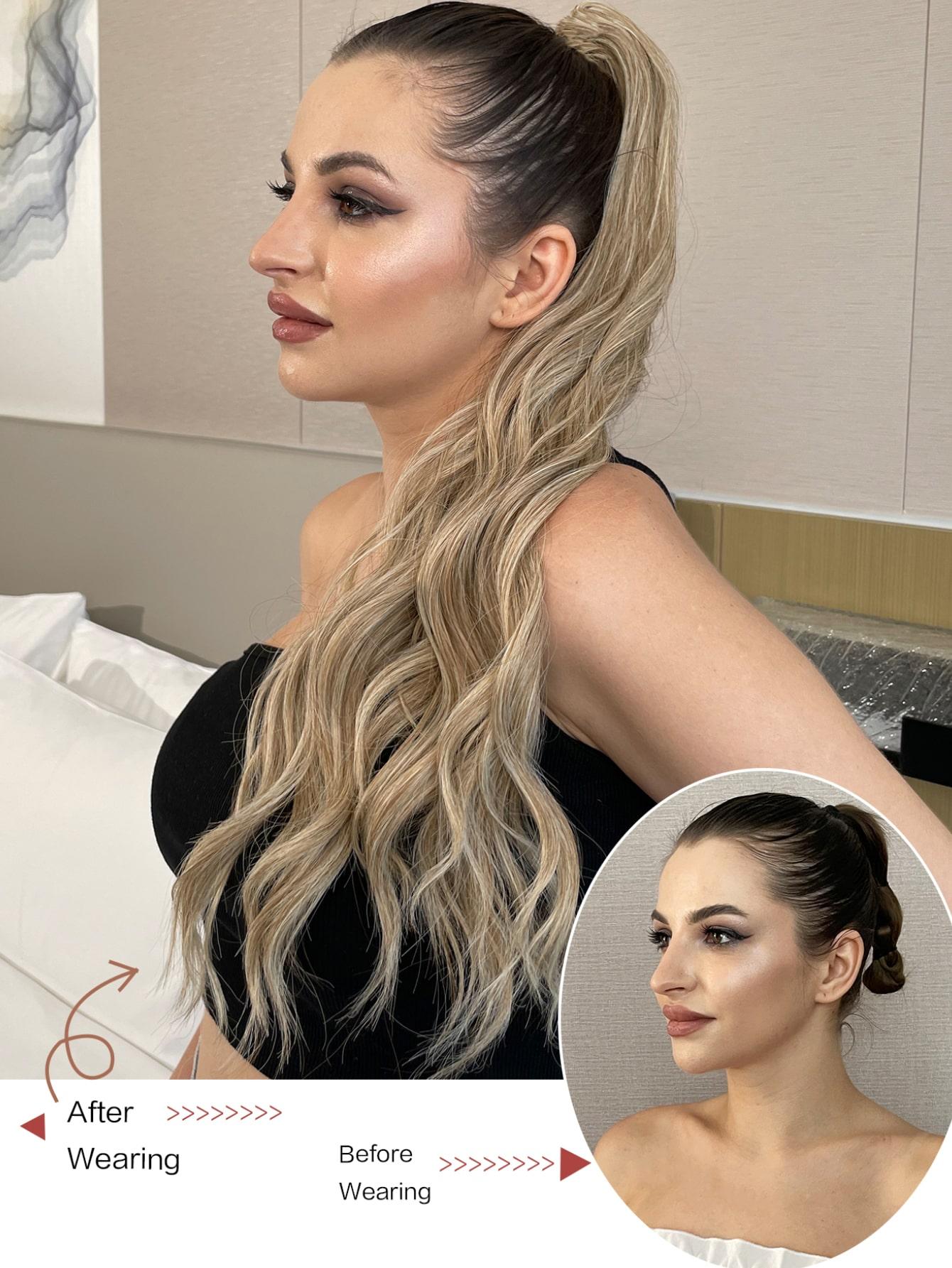 blond kucyk klamra