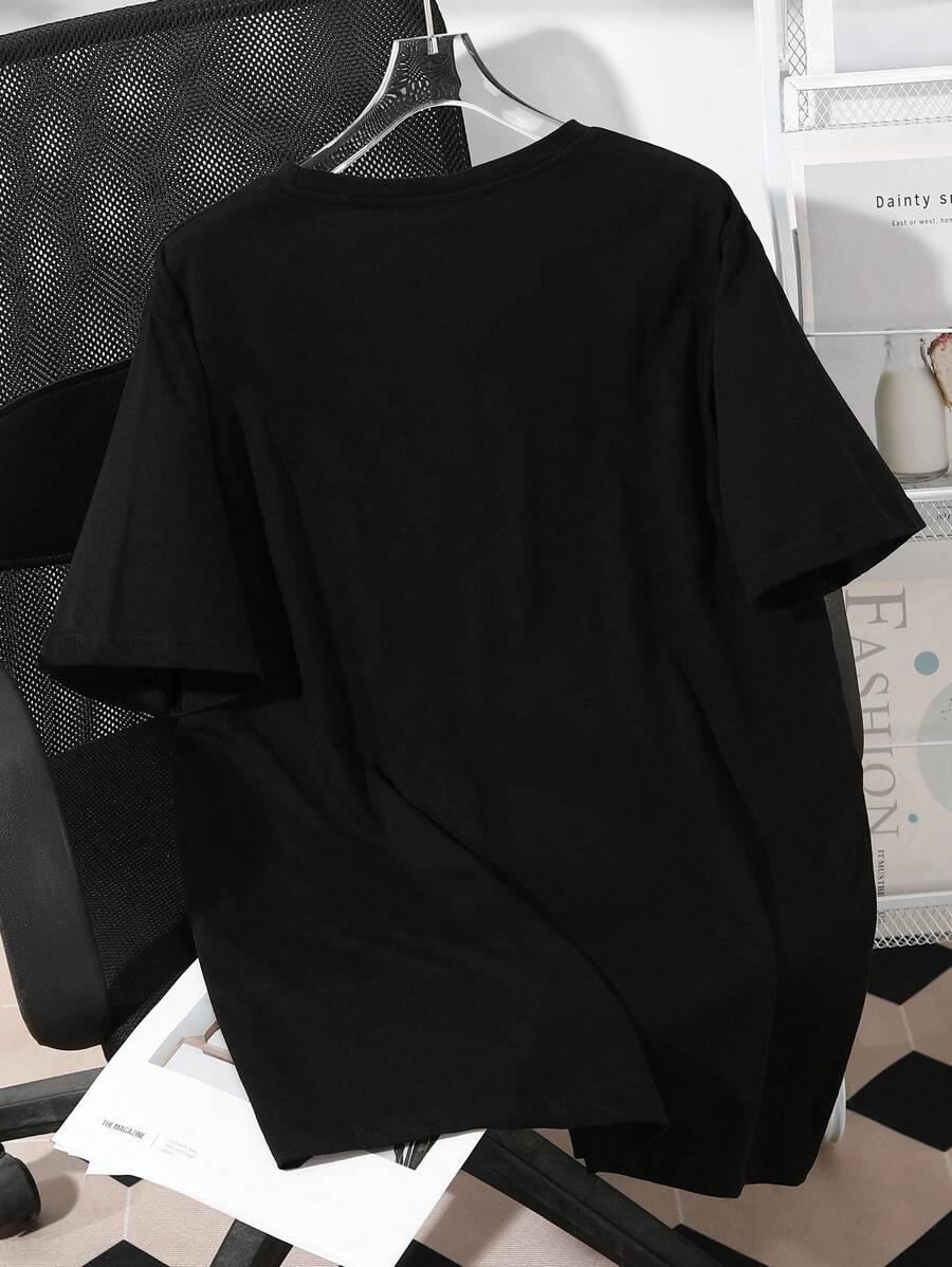 CZARNY T-SHIRT BASIC
