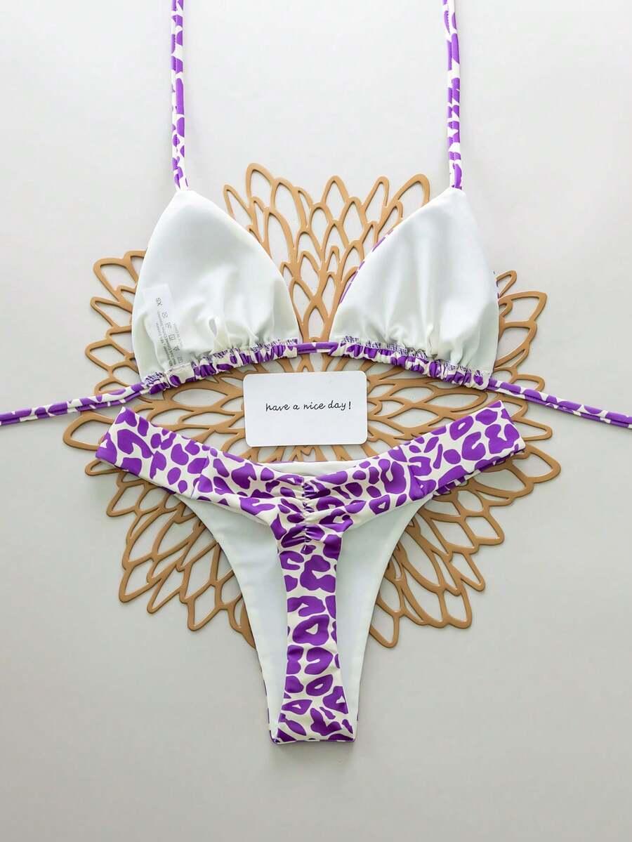 DWUCZĘŚCIOWY STRÓJ KĄPIELOWY ANIMAL PRINT