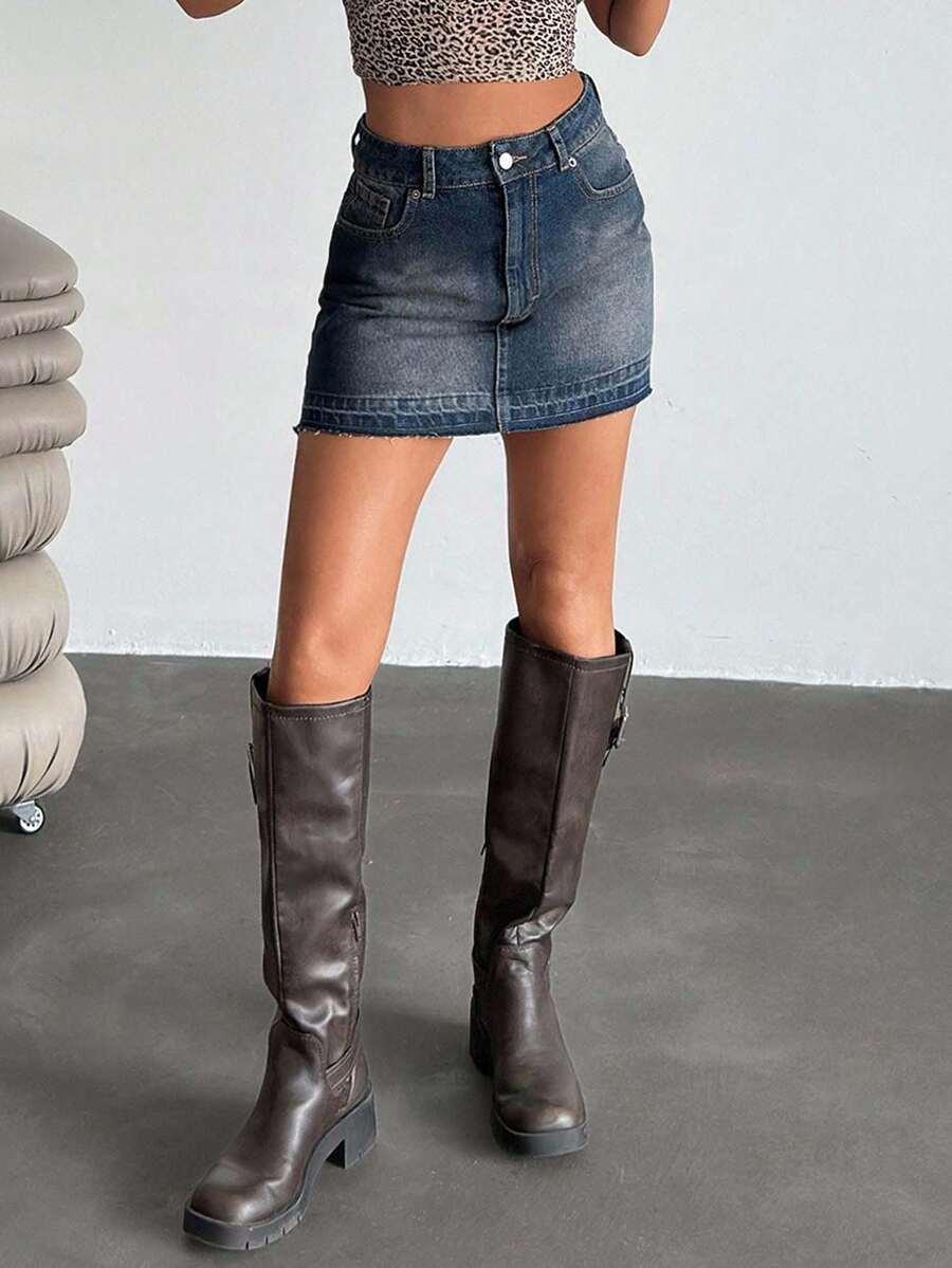 MINI SPÓDNICA JEANS