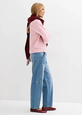 RÓŻOWY SWETER CASUAL 