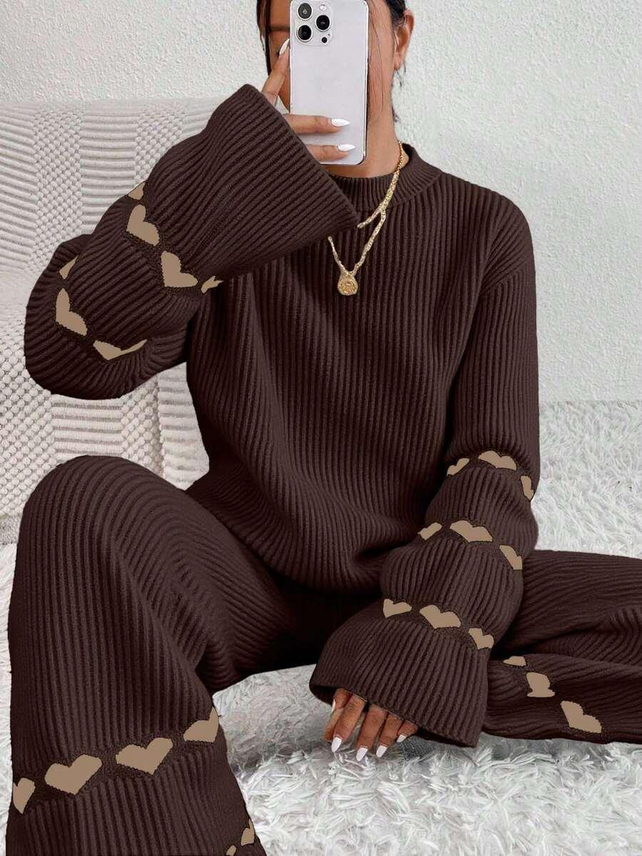 SWETER SPODNIE KOMPLET 