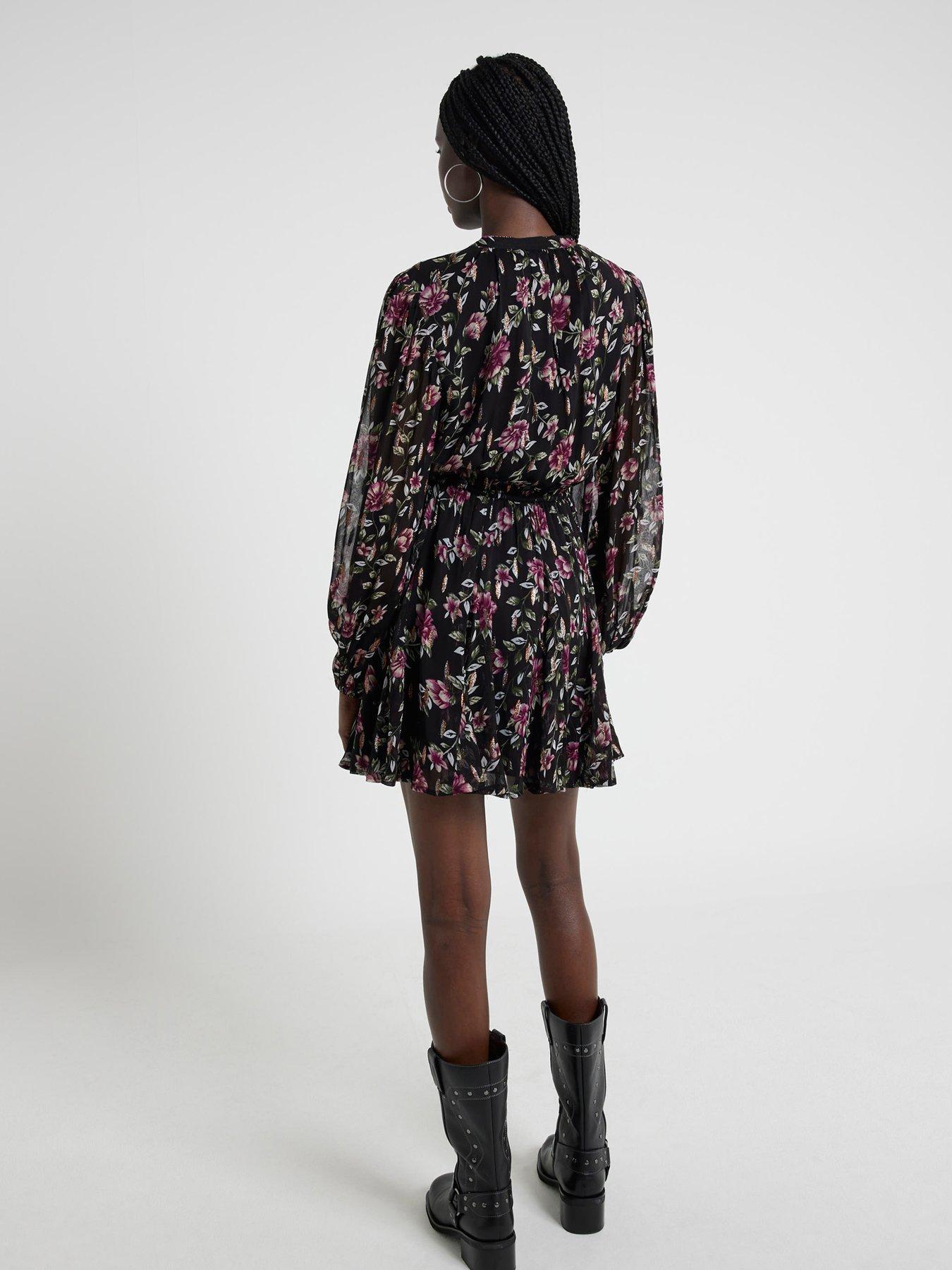 RIVERISLAND SUKIENKA MINI KWIATOWY WZÓR 