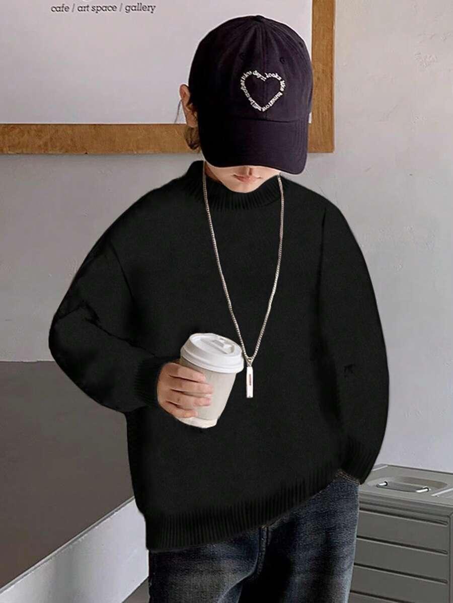 czarny sweter golf