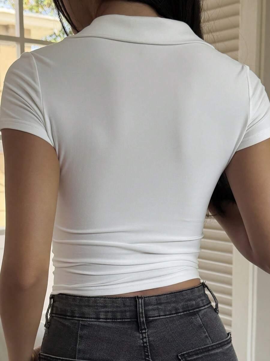 BIAŁA KOSZULKA POLO