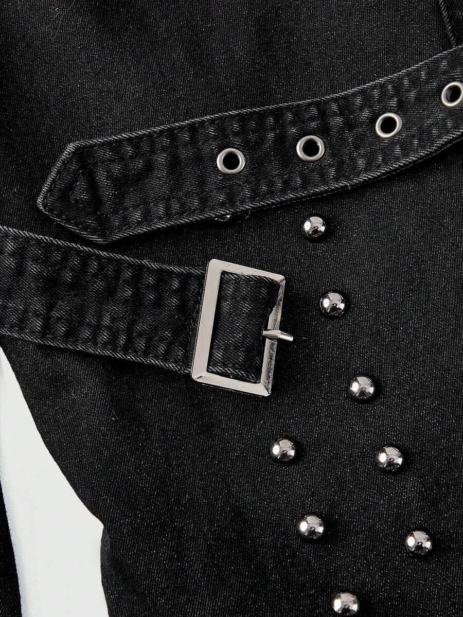 czarne spodnie jeans