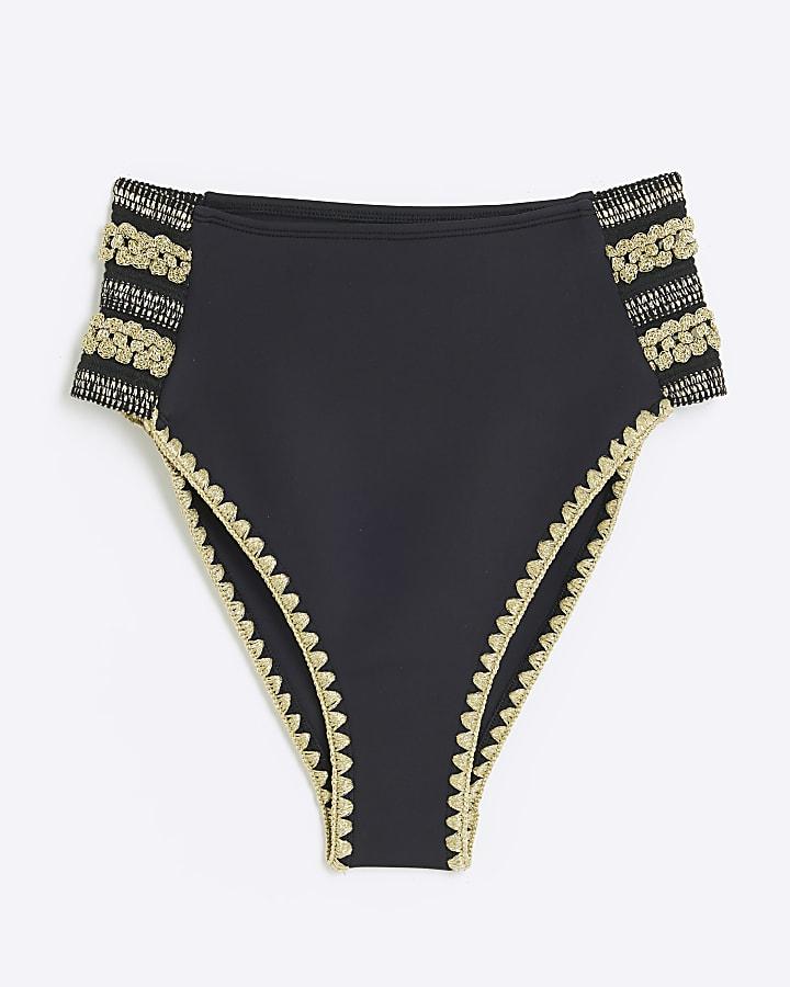 DÓŁ OD BIKINI WYSOKI STAN połysk