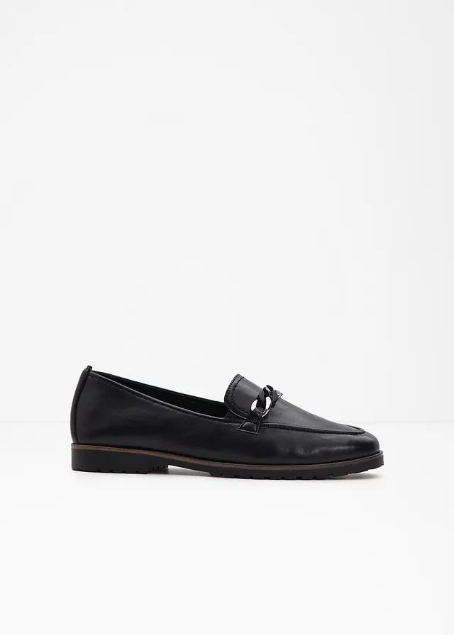 BUTY LOAFERS Z OZODBNYM ŁAŃCUCHEM