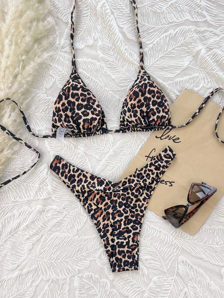 DWUCZĘŚCIOWY STRÓJ KĄPIELOWY ANIMAL PRINT