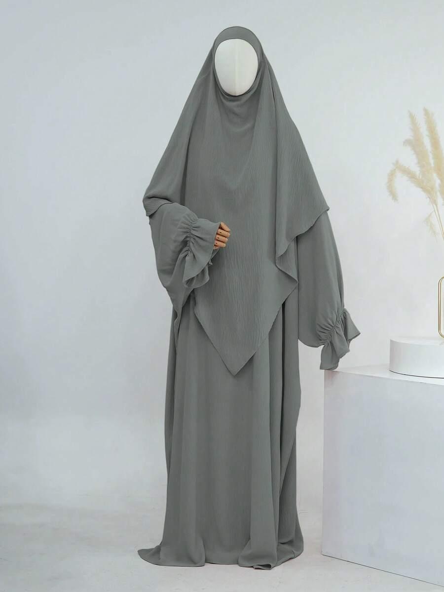 SZARA SUKIENKA MAXI 