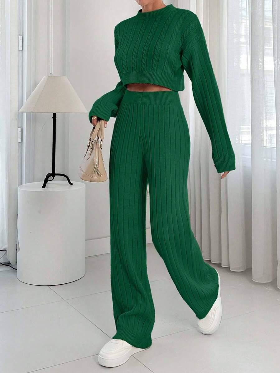 SWETER SPODNIE KOMPLET