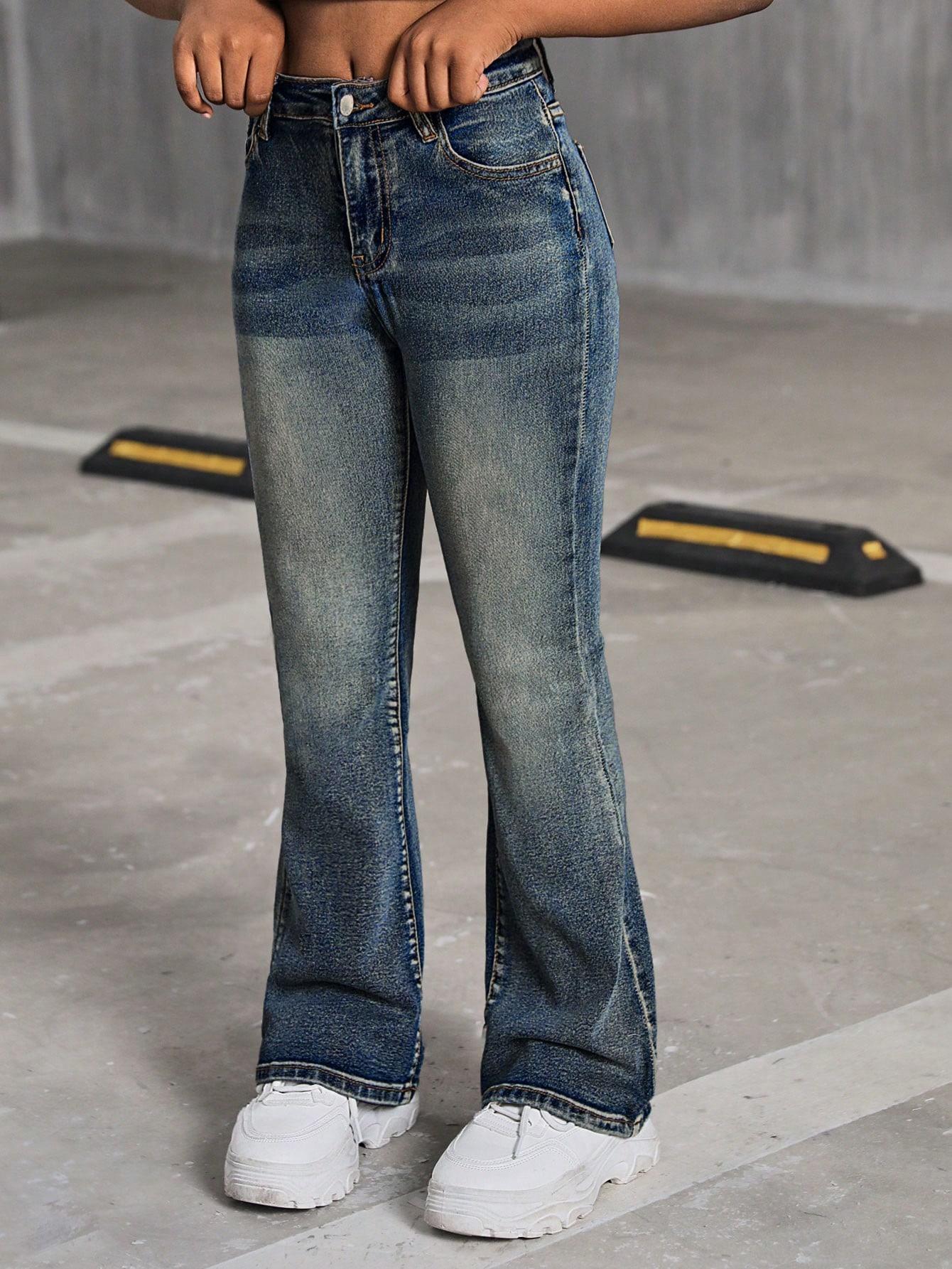 SPODNIE JEANS DZWONY