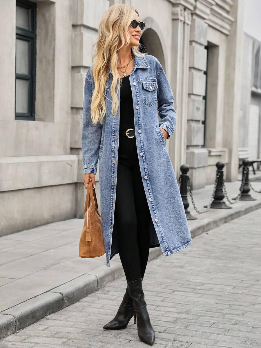 kurtka jeans guziki