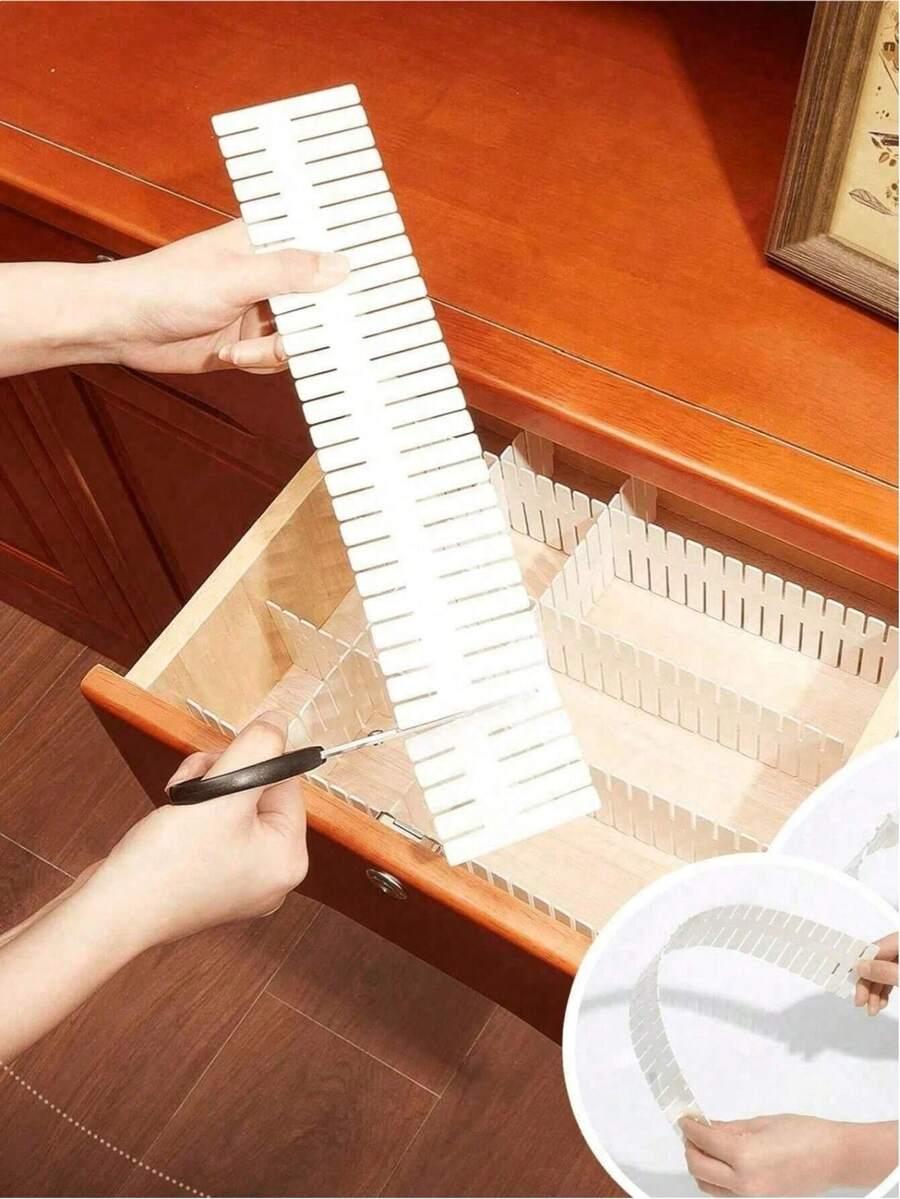 różowe przegródki do szuflad 4-pack