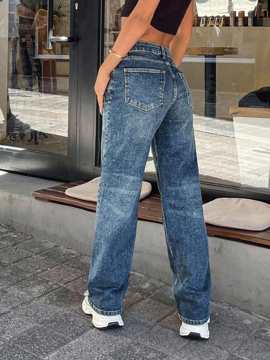 SPODNIE JEANS PROSTA NOGAWKA