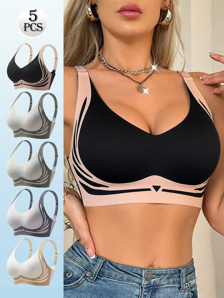 biustonosz bezszwowy 5-pack