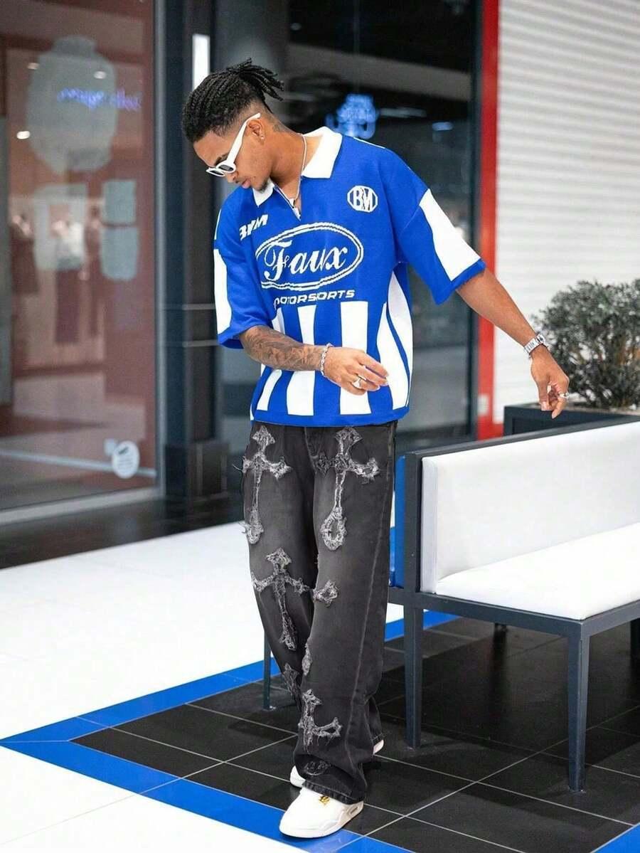 CZARNE SPODNIE JEANS