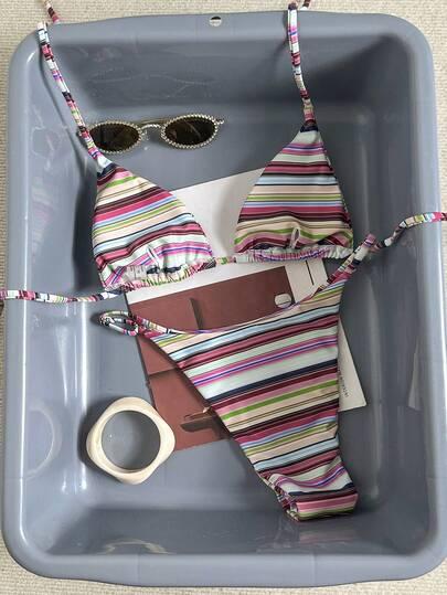 góra od bikini wzór paski