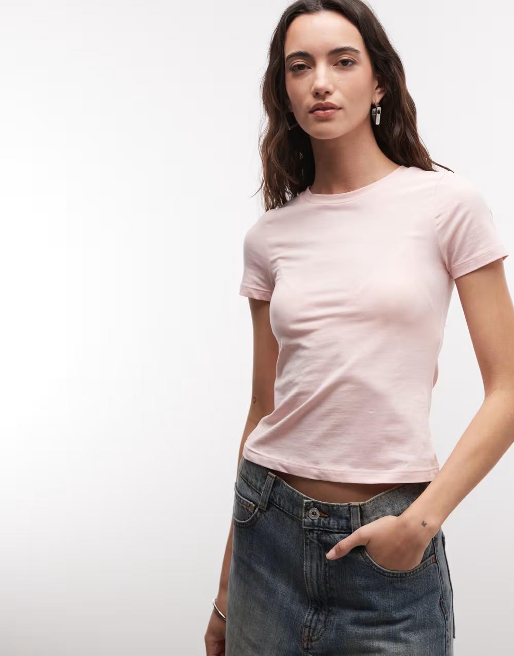 RÓŻOWY T-SHIRT basic