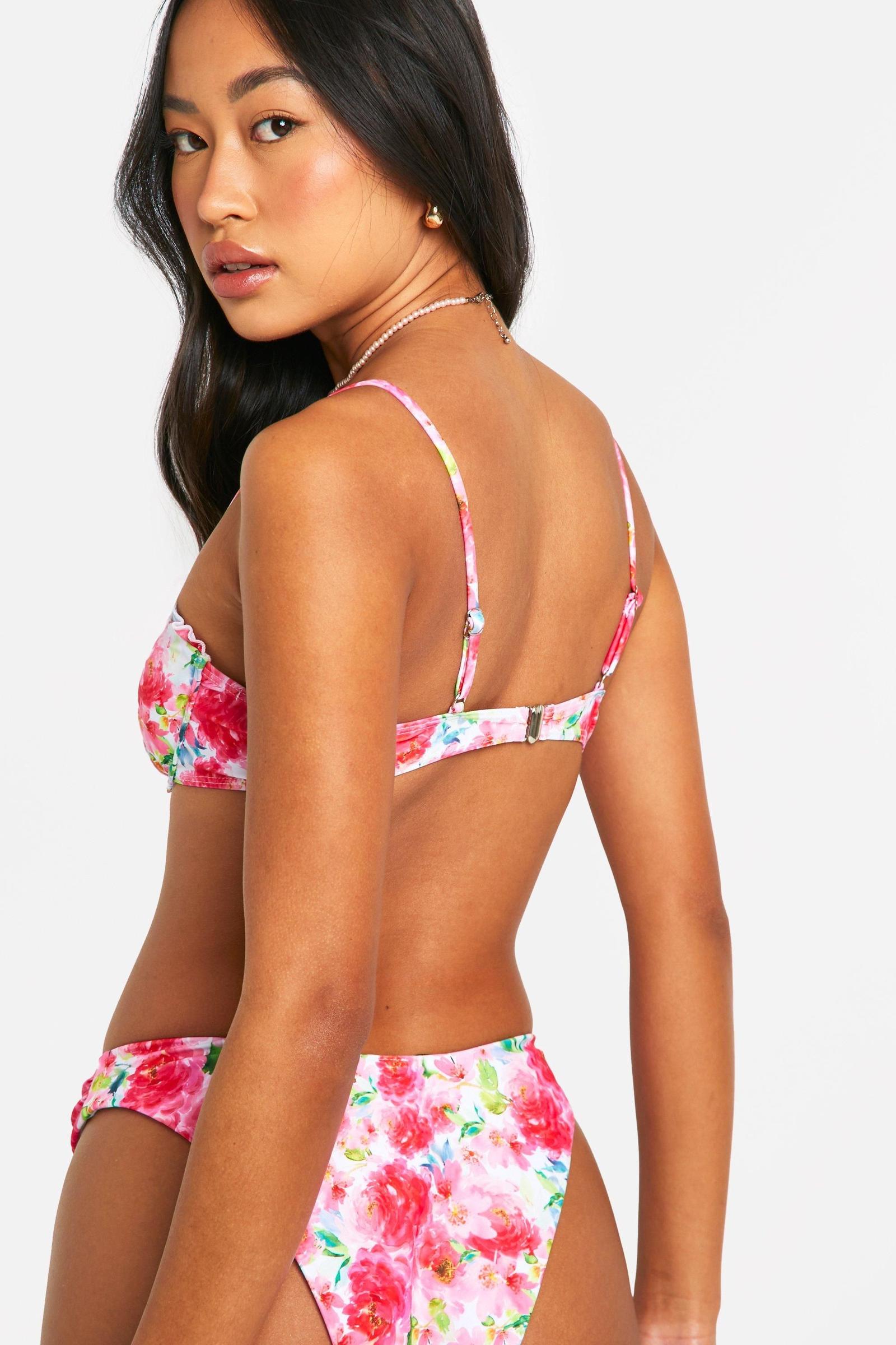 GÓRA OD BIKINI wzór kwiaty 