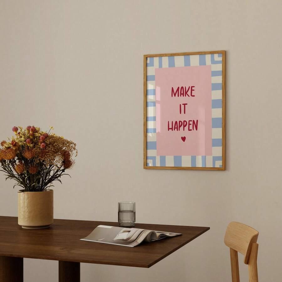 plakat wzór napis