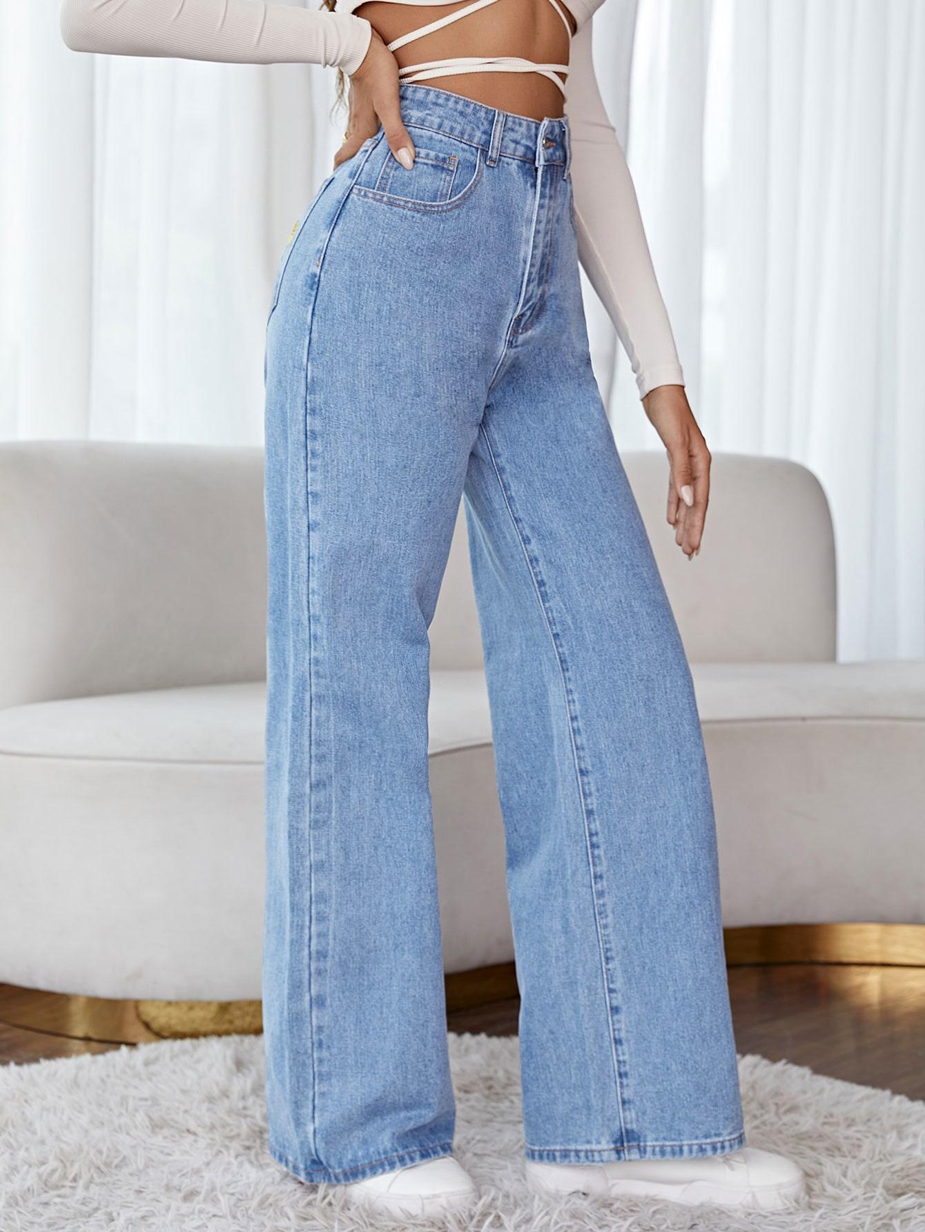 NIEBIESKIE SPODNIE JEANS 