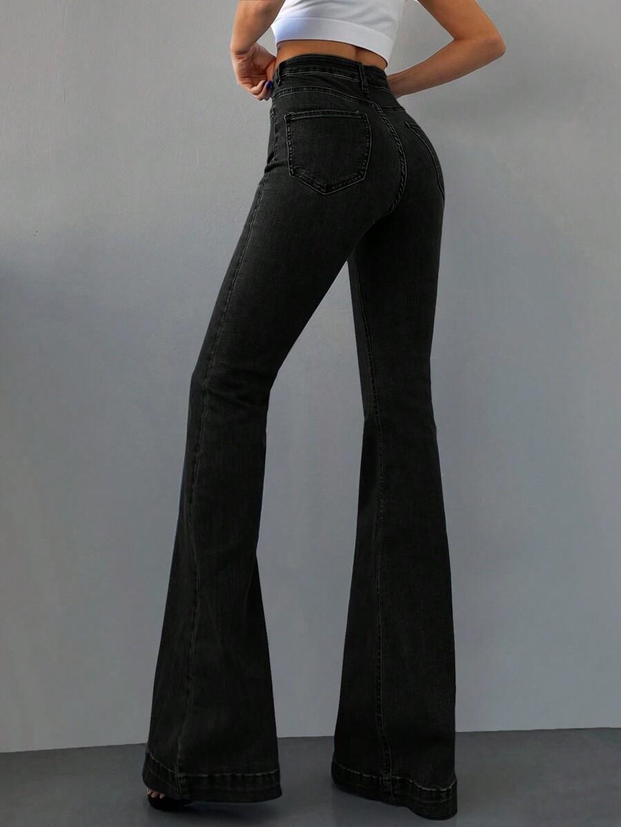 CZARNE JEANSY BOOTCUT