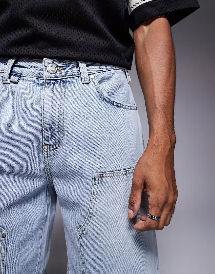 NIEBIESKIE SPODENKI JEANS