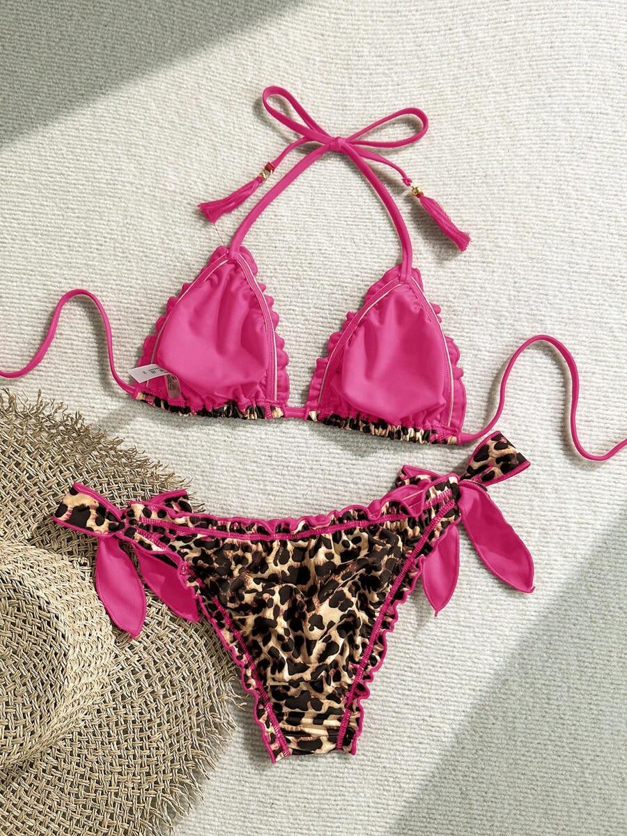DWUCZĘŚCIOWY STRÓJ KĄPIELOWY ANIMAL PRINT
